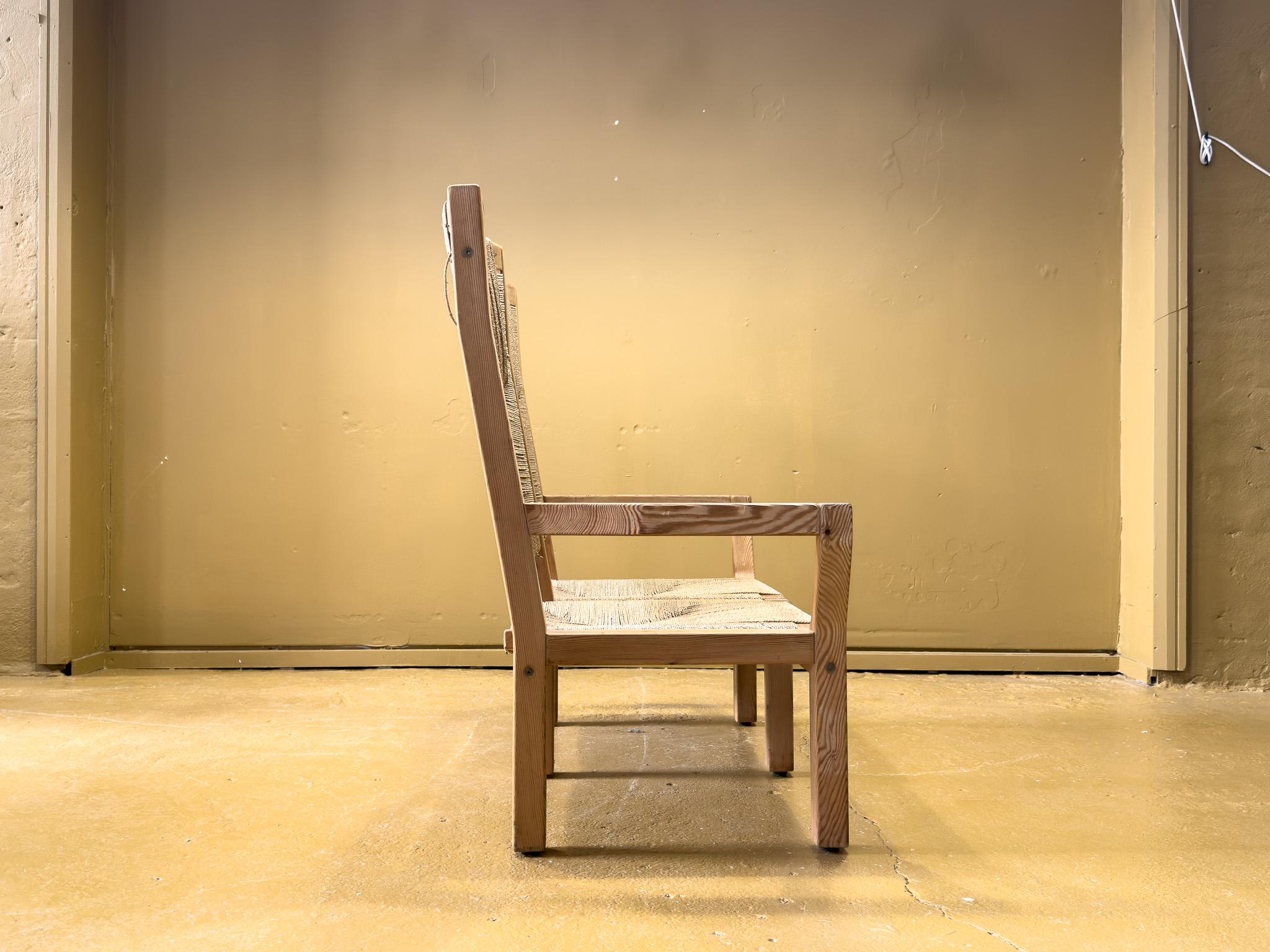 Mid-Century moderno Divano con schienale alto in tessuto Tage Poulsen in vendita
