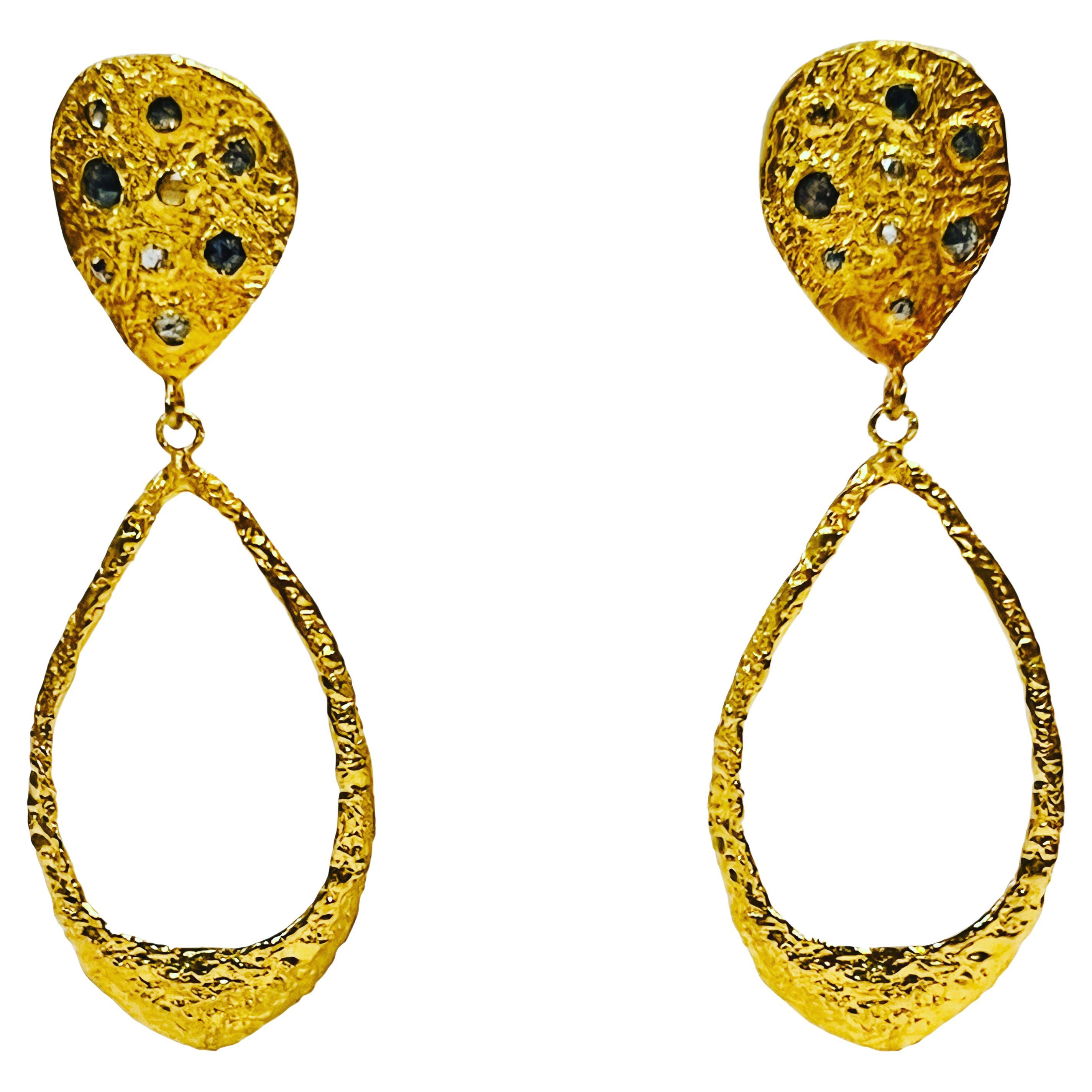 22k Gold Pearl Earrings with Detachable Pearl Diamond Studs by Tagili