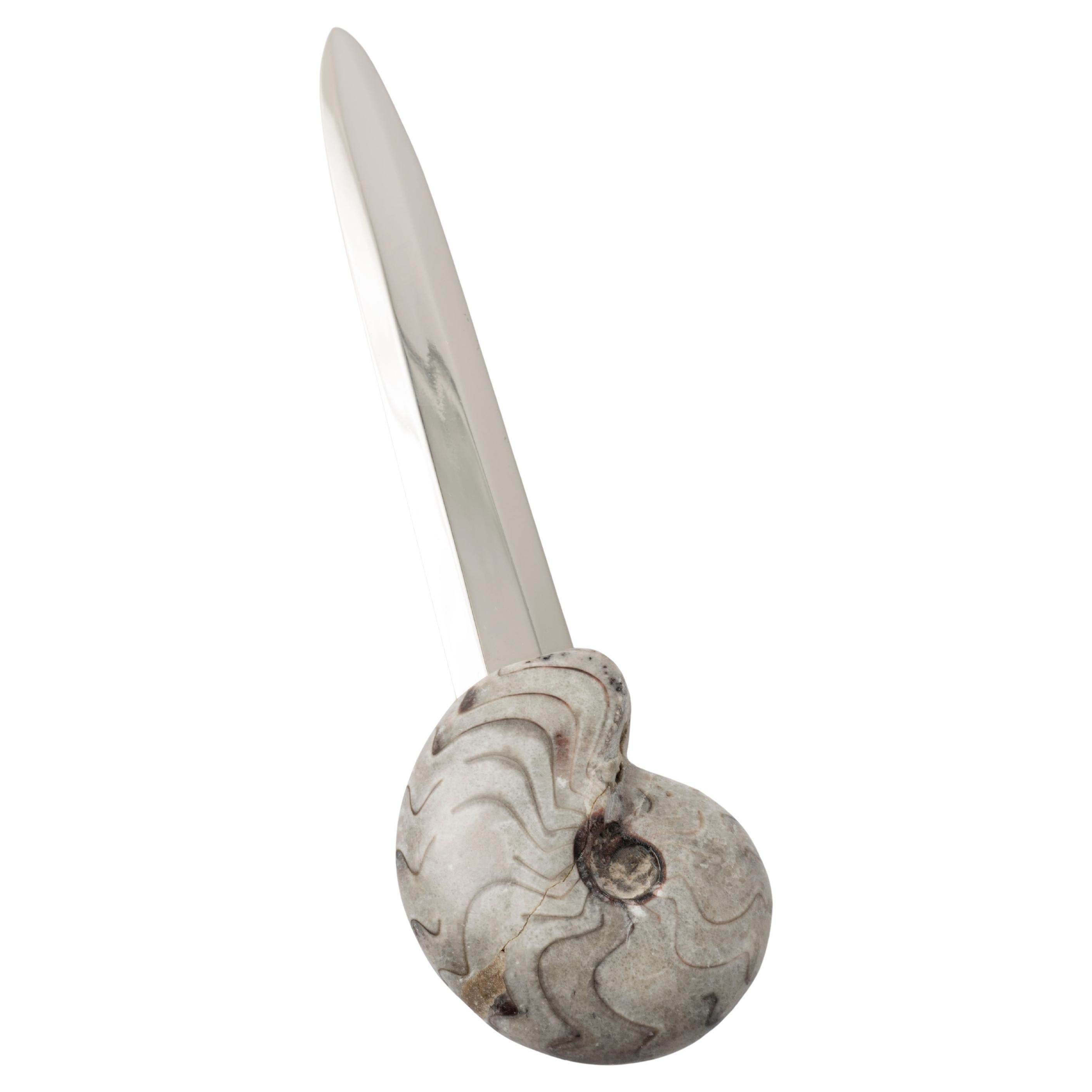 Manticoceras Authentic Fossil Brieföffner - Einzigartiges und exklusives Design