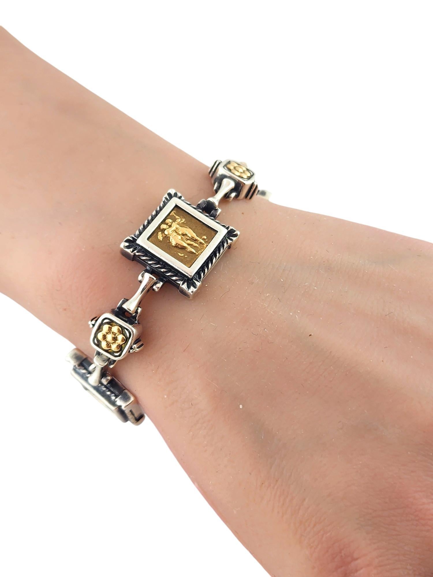 Tagliamonte 18 Karat Gelbgold & Sterling Psyche & Eros Armband #18556 im Angebot 4