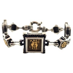 Tagliamonte 18K Yellow Gold & Sterling Psyche & Eros Bracelet #18556