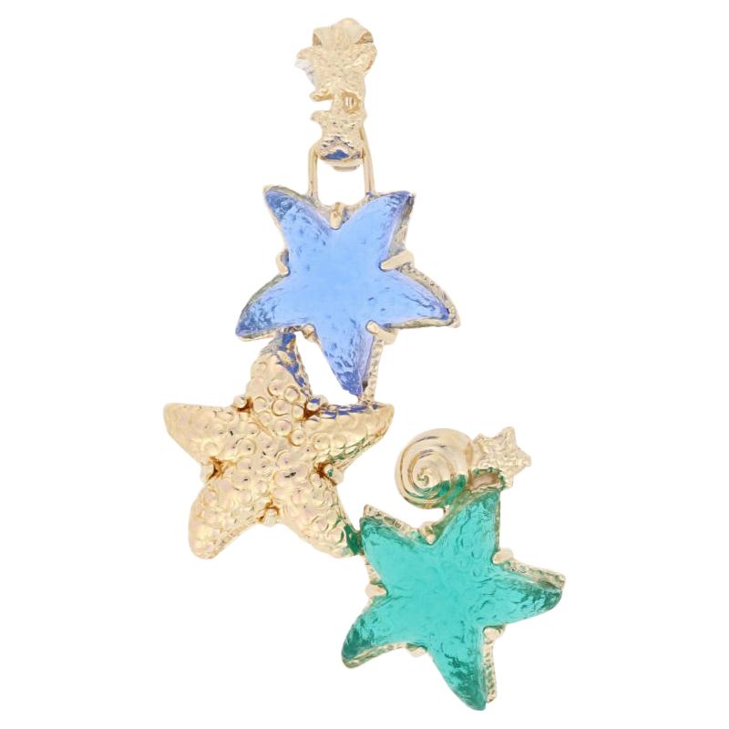 Ocean Jewelry - molded from a real found starfish with all it's detail. Seaside Starfish Medium 1-14 inch across - Pewter Pendant