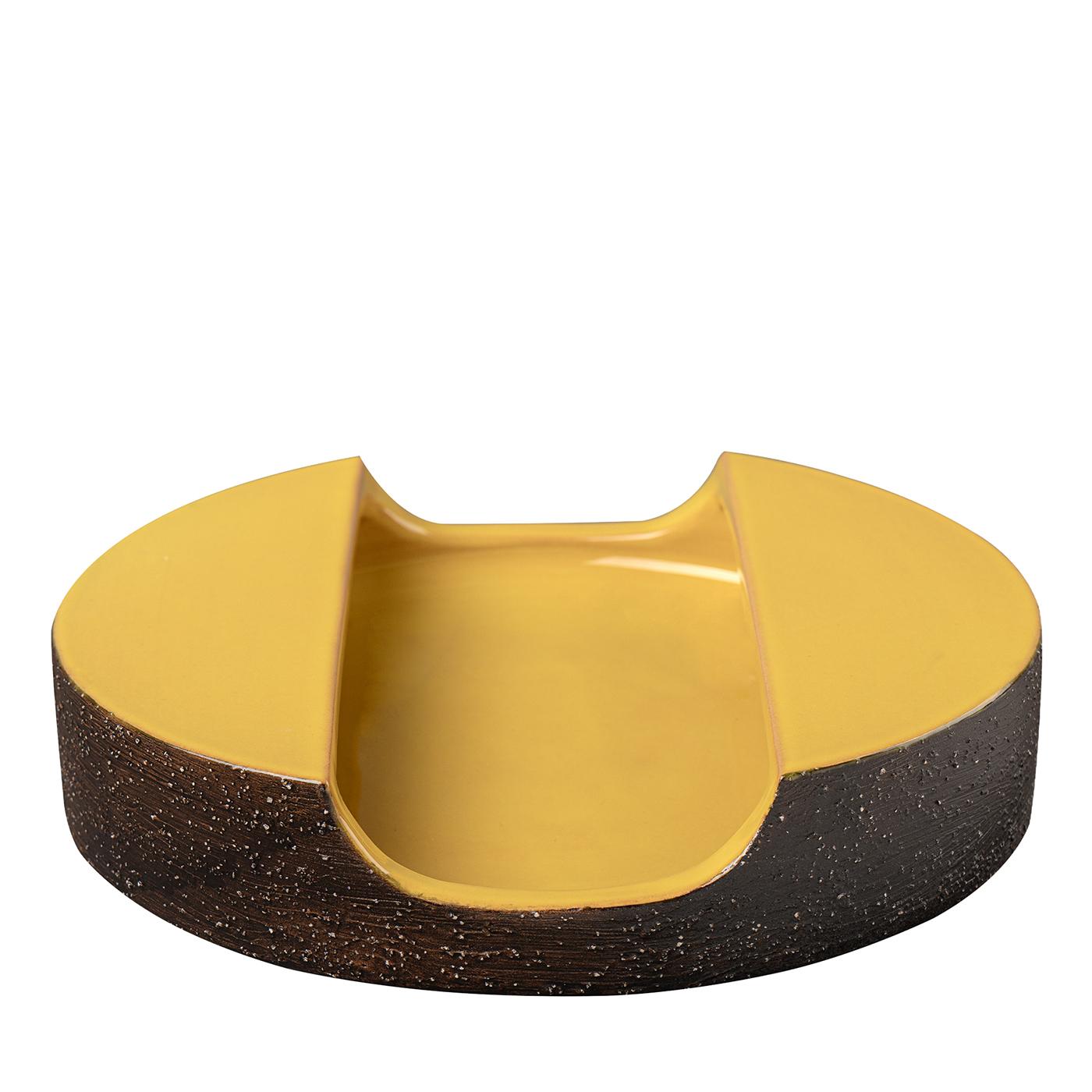 Tagliata Series Yellow Bolo Decorative Centerpiece by Aldo Londi