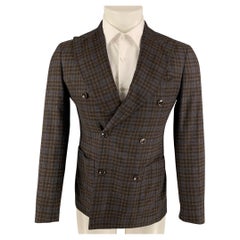 CAMOSHITA by UNITED ARROWS Size 34 Grey Heather Shawl Collar Sport Coat For  Sale at 1stDibs