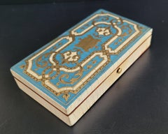 Tahan Antique French Jewelry Box Napoleon III 3  xix Century Boulle Marquetery