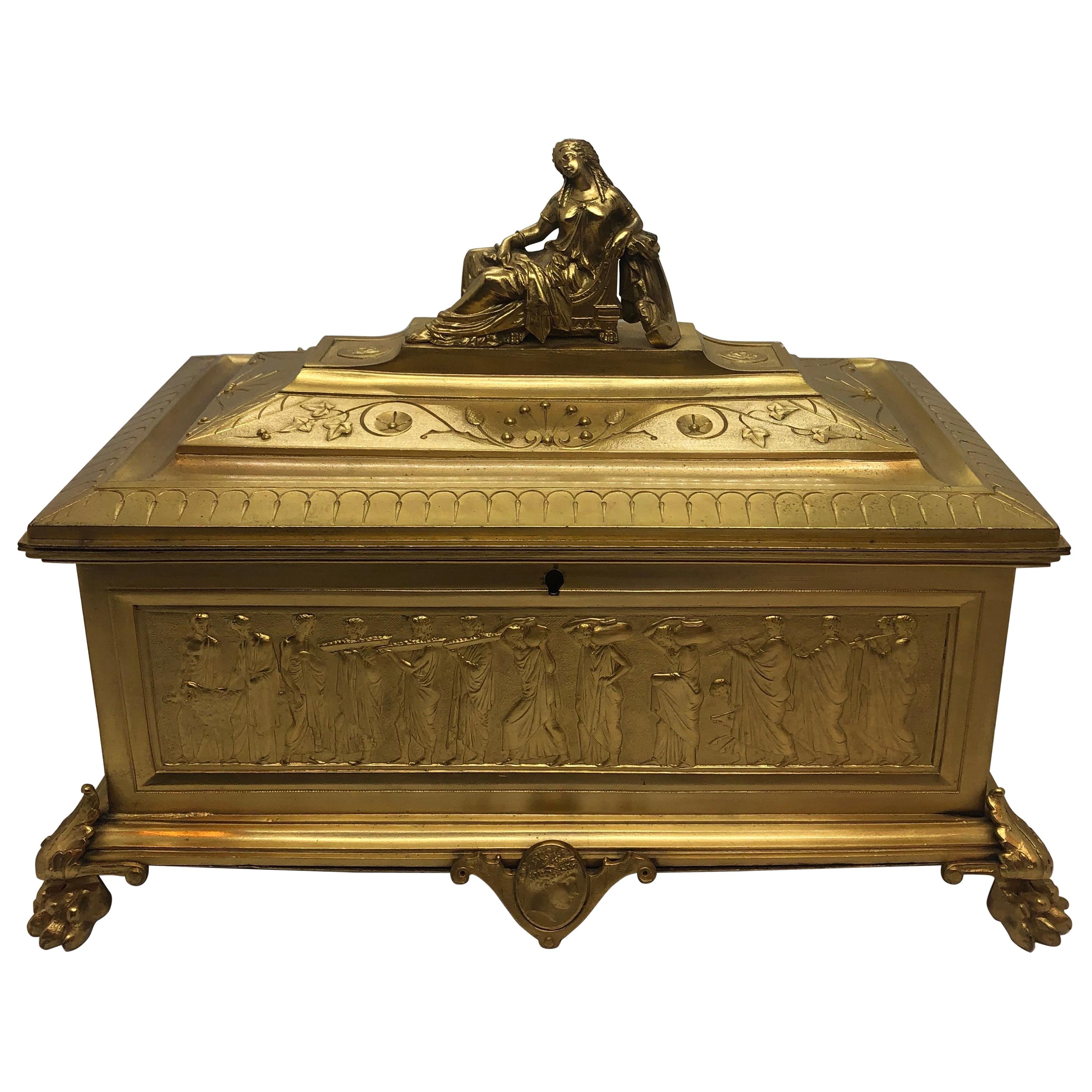 Tahan Gilt Bronze Box For Sale