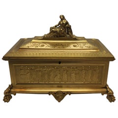 Antique Tahan Gilt Bronze Box
