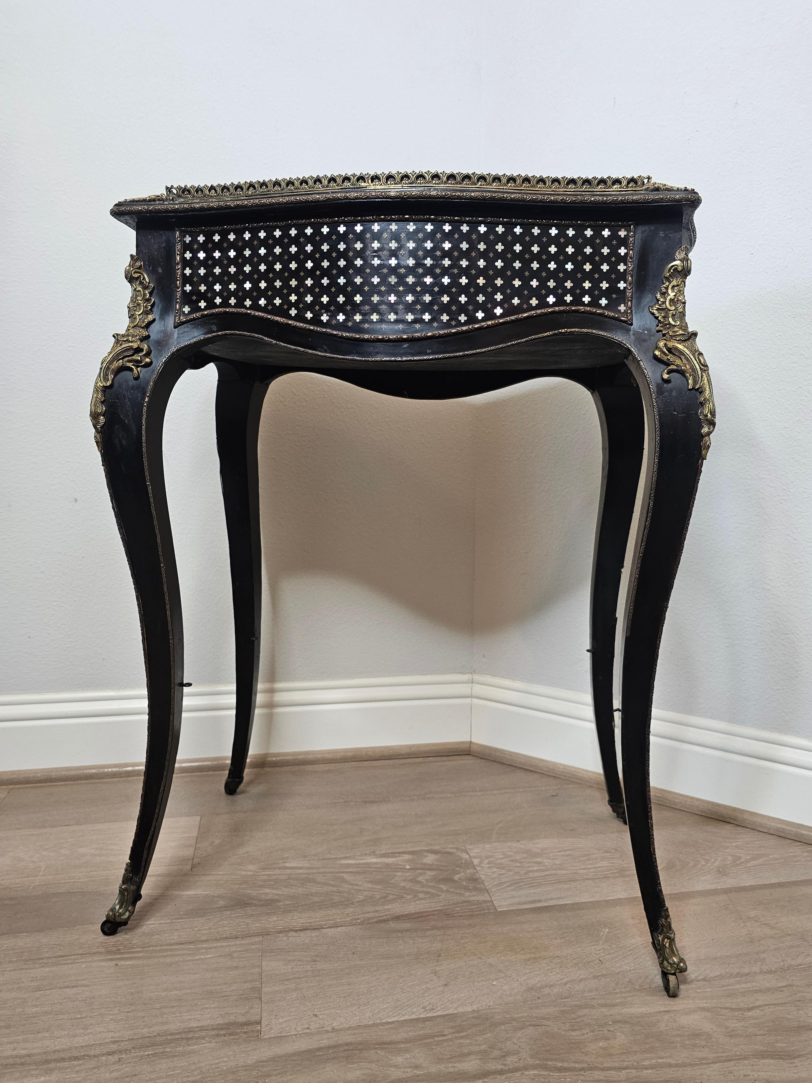 Tahan Paris Signed French Napoleon III Period Convertible Wine Cooler Tray Table For Sale 4