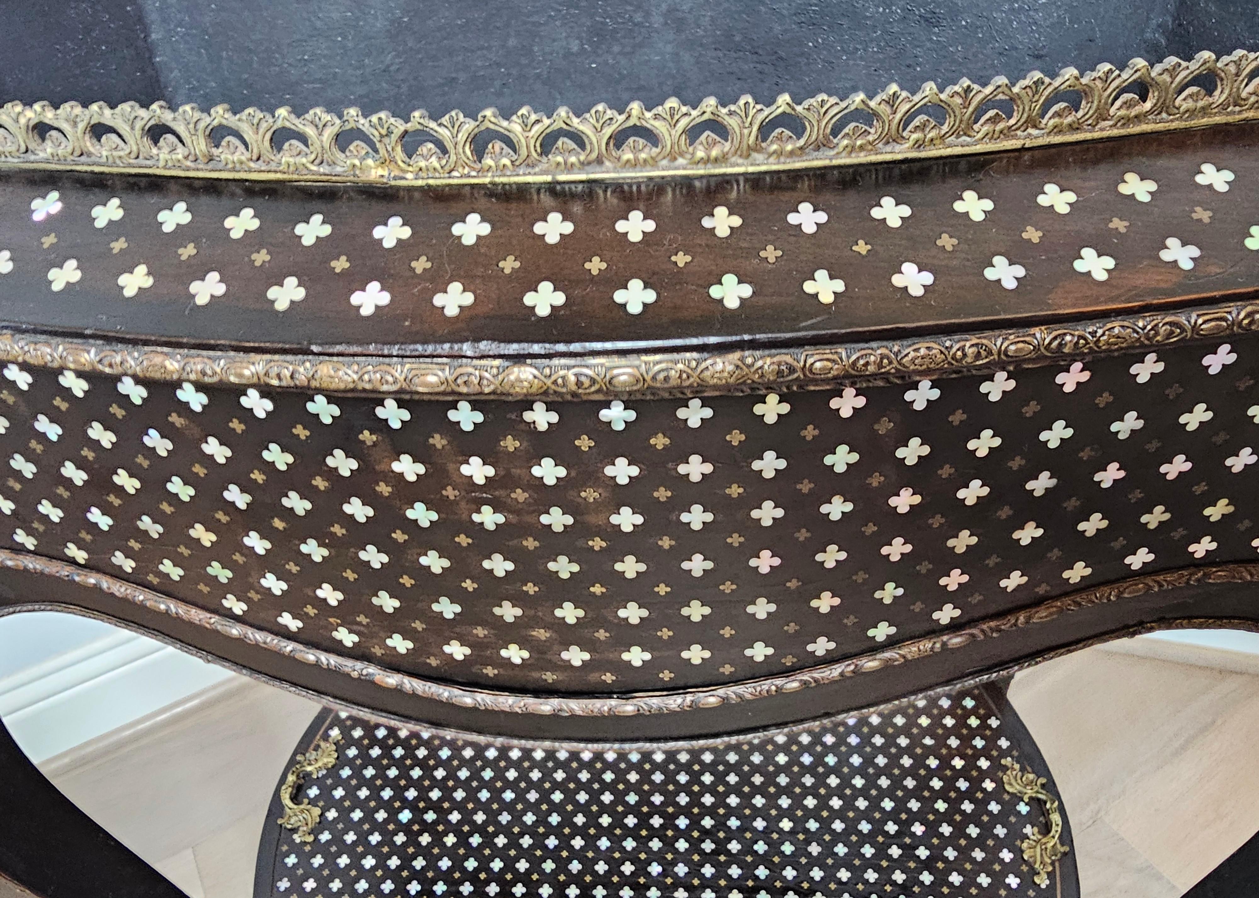 Tahan Paris Signed French Napoleon III Period Convertible Wine Cooler Tray Table For Sale 6