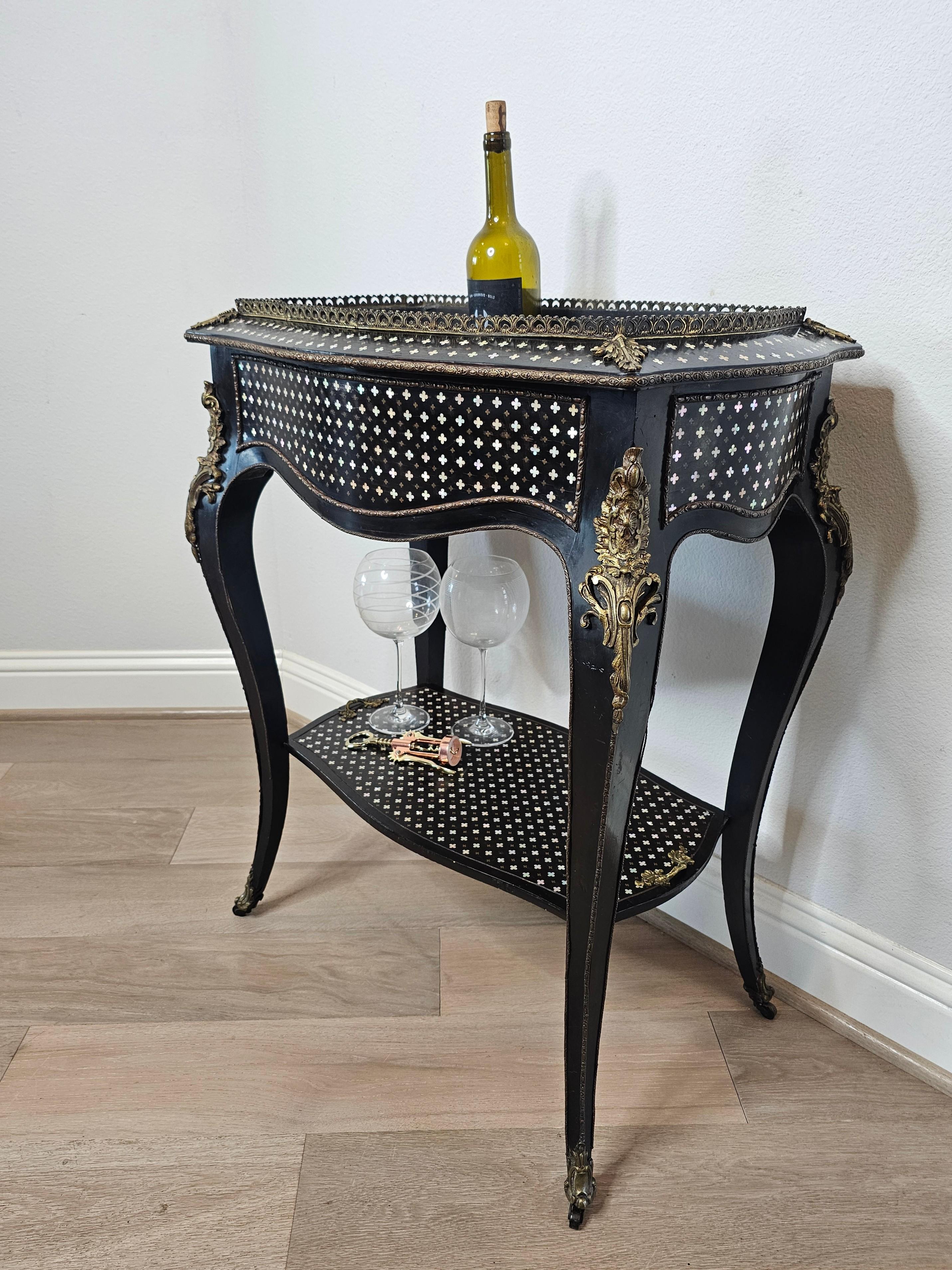 Tahan Paris Signed French Napoleon III Period Convertible Wine Cooler Tray Table For Sale 14
