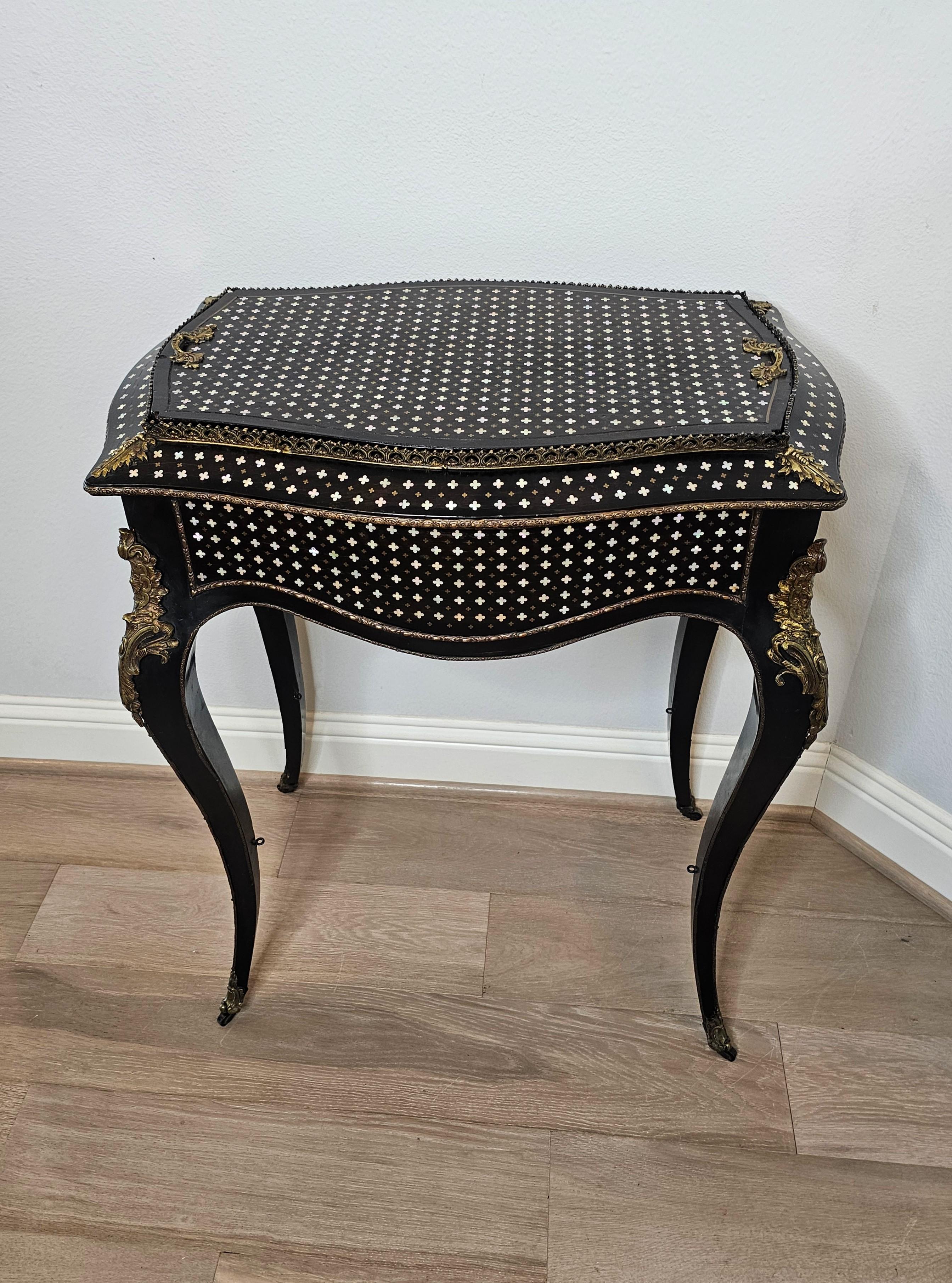 Metal Tahan Paris Signed French Napoleon III Period Convertible Wine Cooler Tray Table For Sale