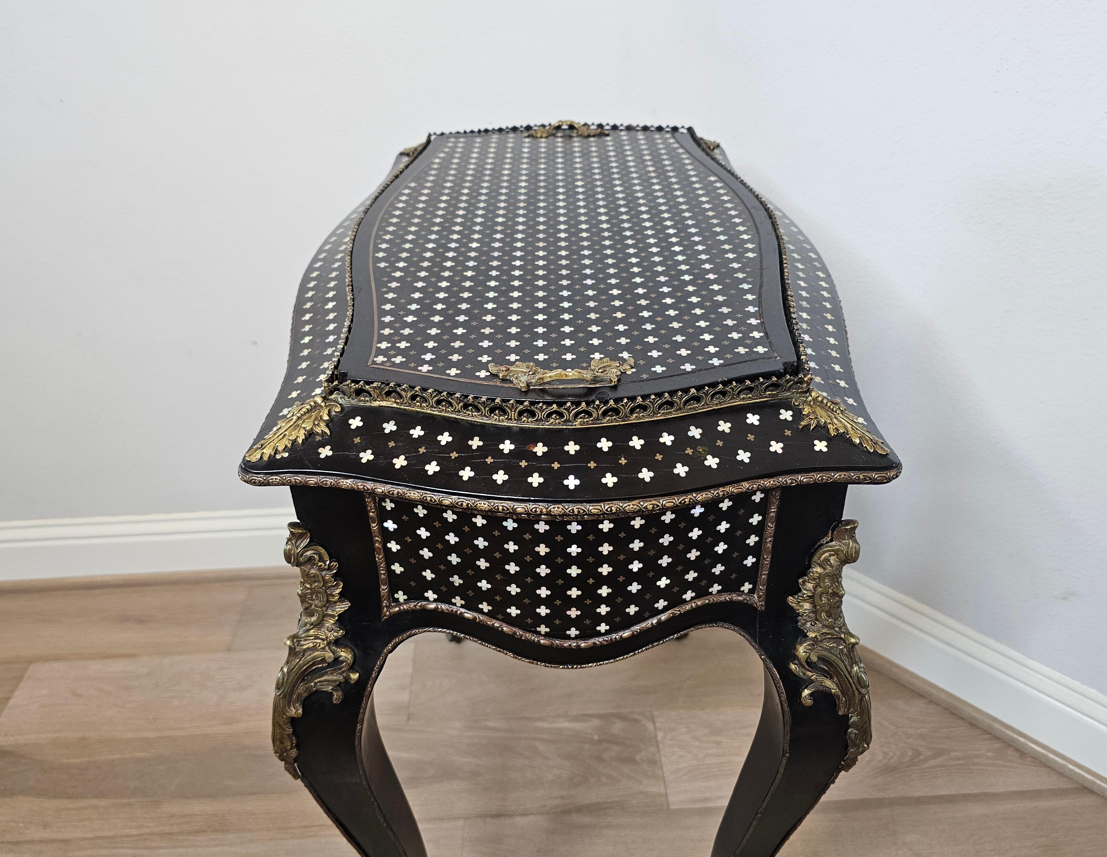 Tahan Paris Signed French Napoleon III Period Convertible Wine Cooler Tray Table For Sale 2