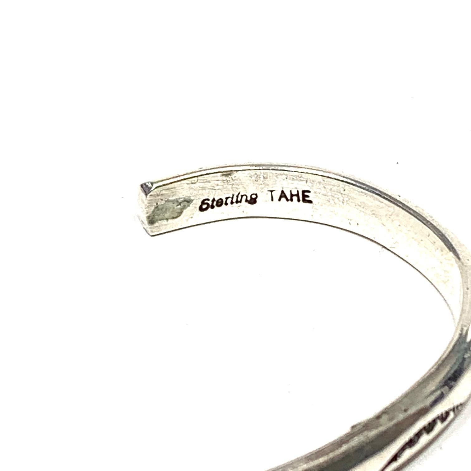 Navajo Sterling Silver 25 Gr. Cuff Bracelet By TAHE PS32 1