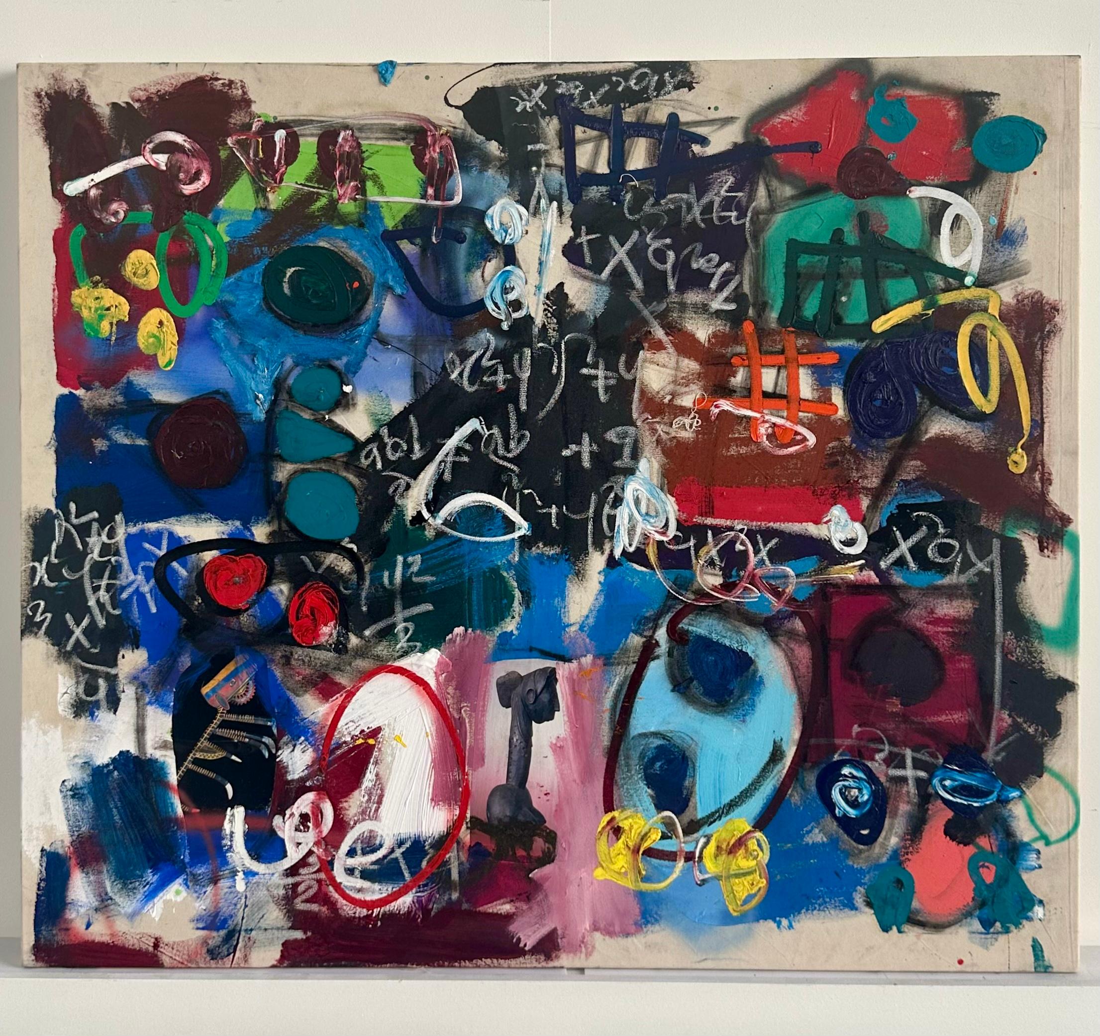 A Common Bond - Abstract Geometric Painting by Taher Jaoui