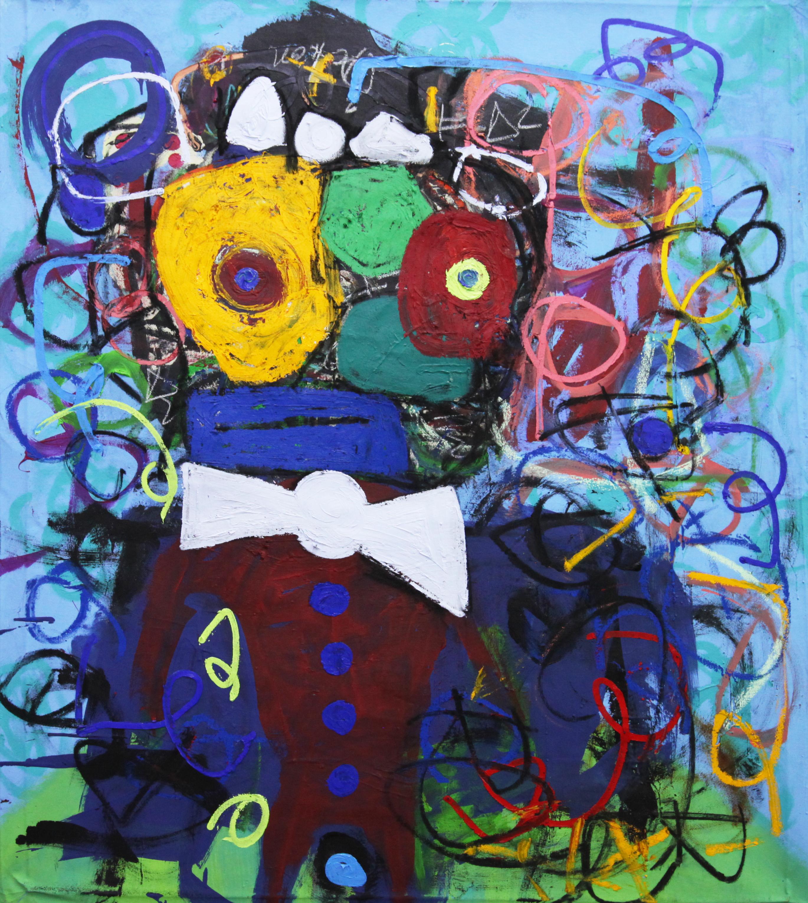 Abstract Painting di Taher Jaoui - Antropoide VIII