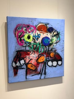 Semi Form XXII, Abstract Geometric Acrylic & Mixed Media Painting