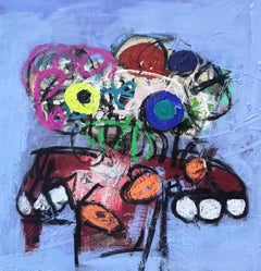 Semi Form XXII, Abstract Geometric Acrylic & Mixed Media Painting