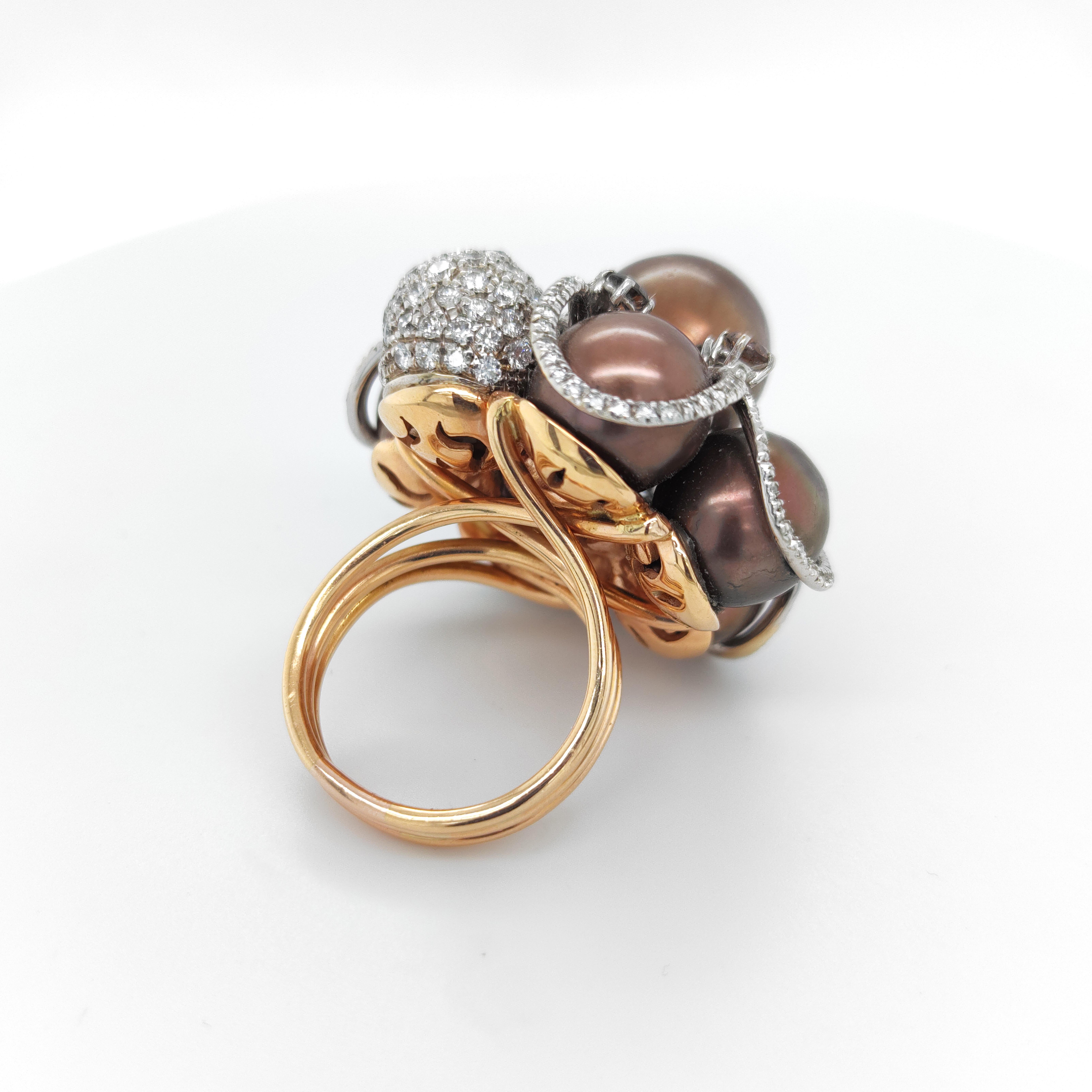 chocolate pearl ring