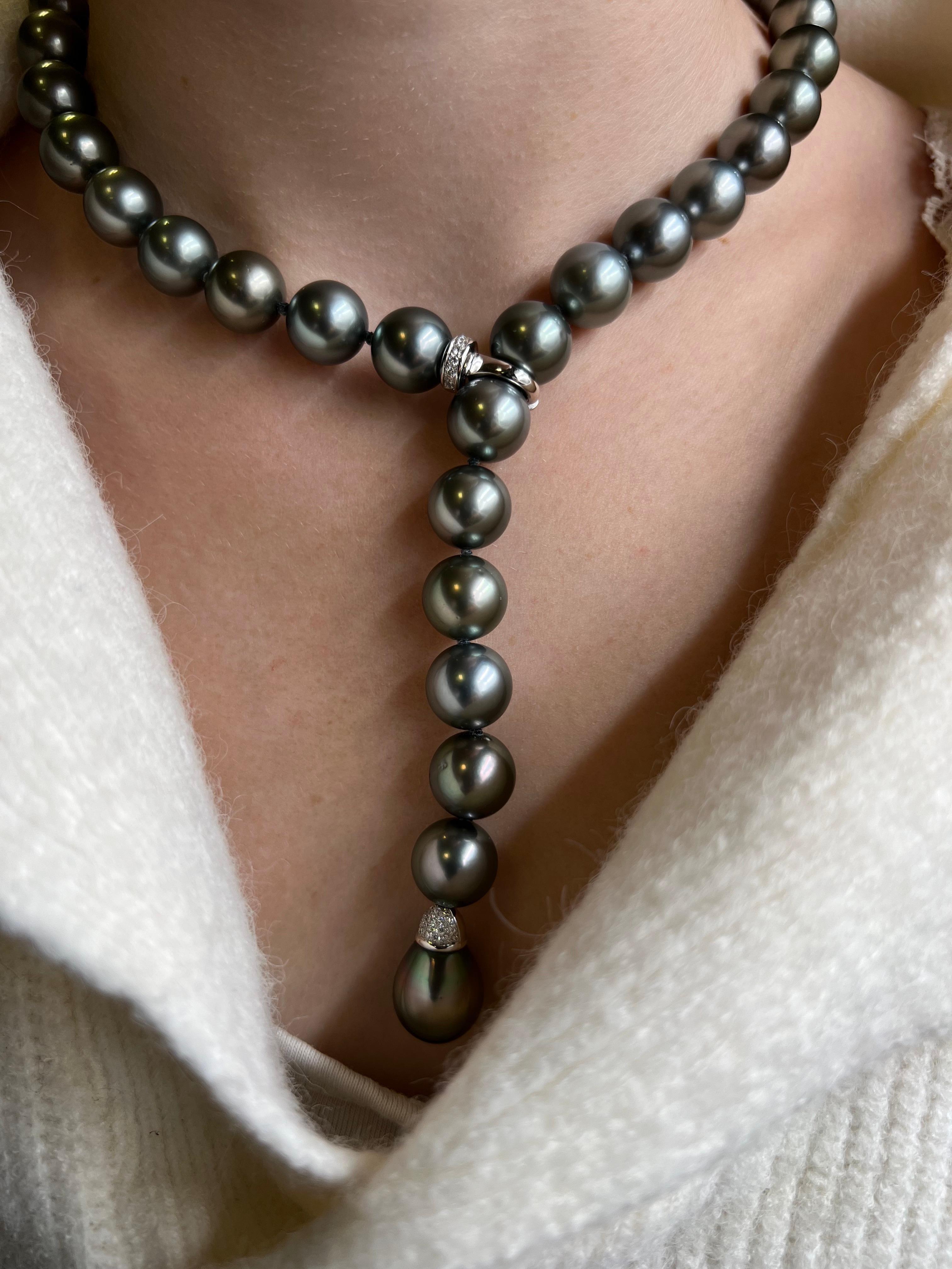 adjustable pearl necklace