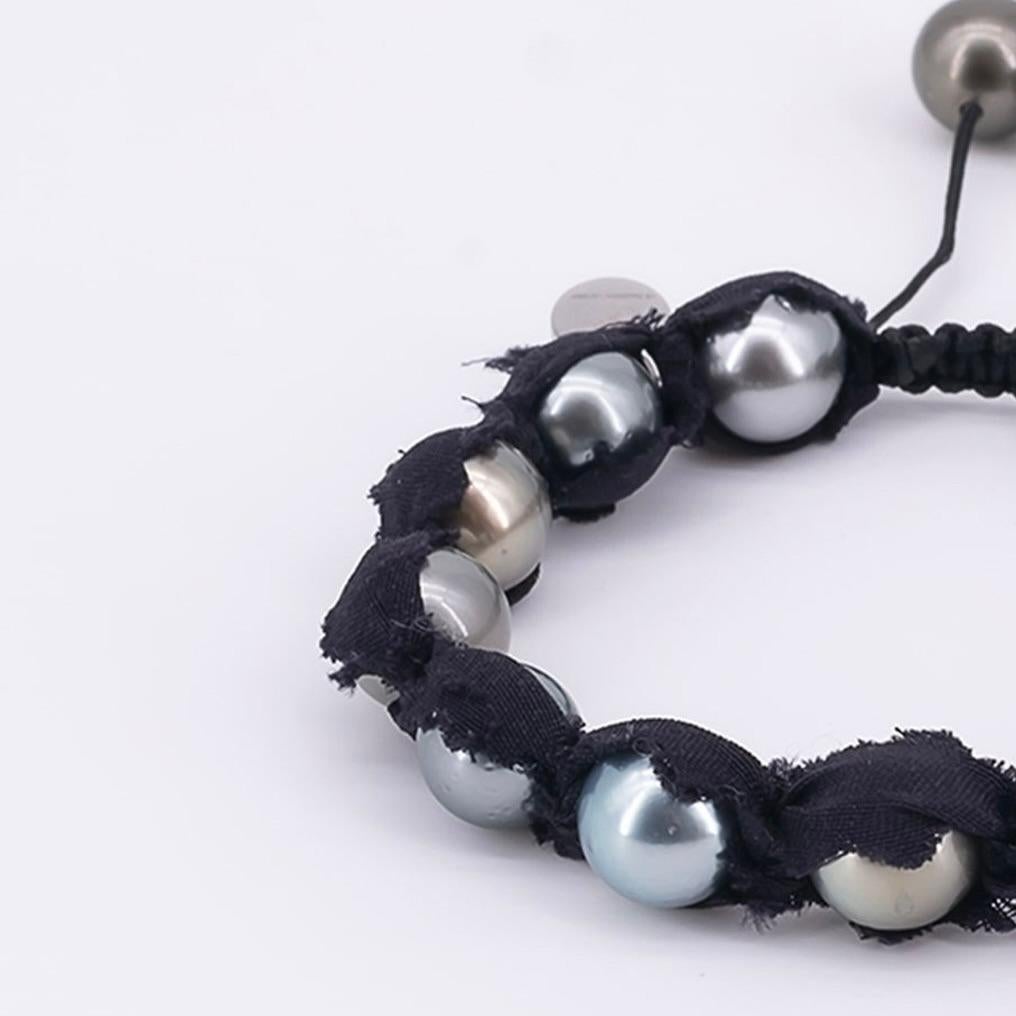 men's tahitian black pearl bracelet