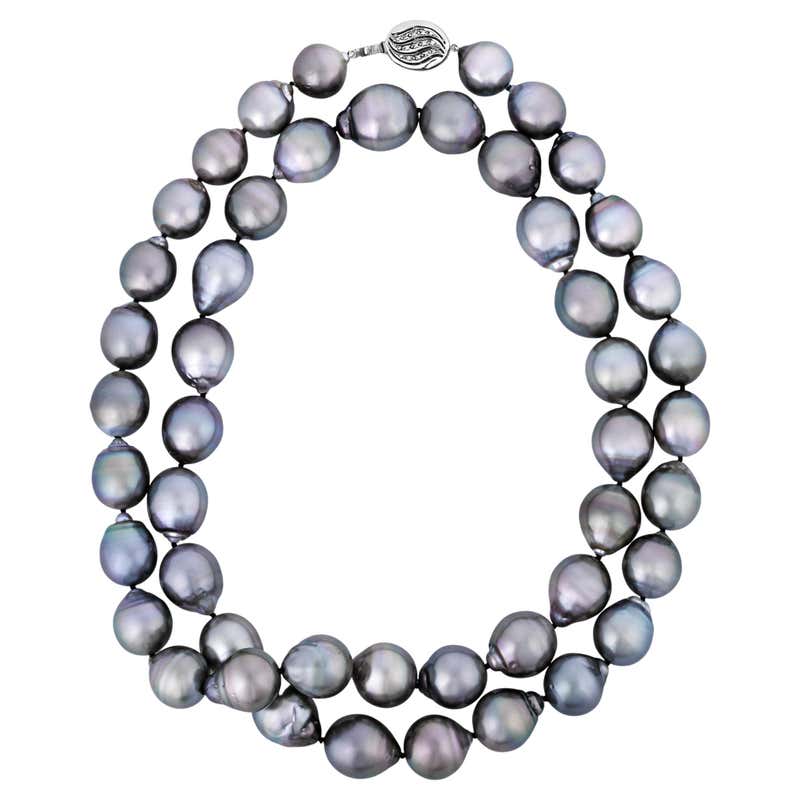 Tahitian Pearl Necklace Unique Imperfect Shapes, Baroque Pearls For ...