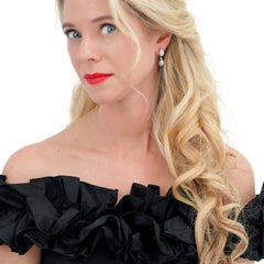 Tahitian Black Pearl & Diamond Earrings