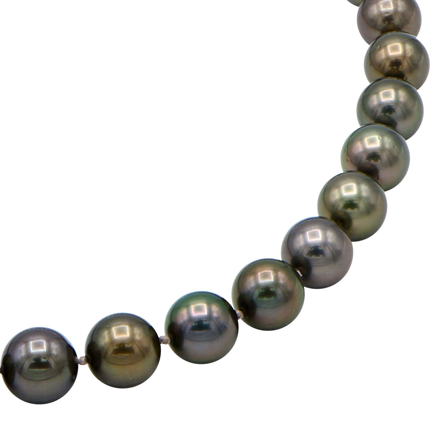 men's tahitian black pearl necklace