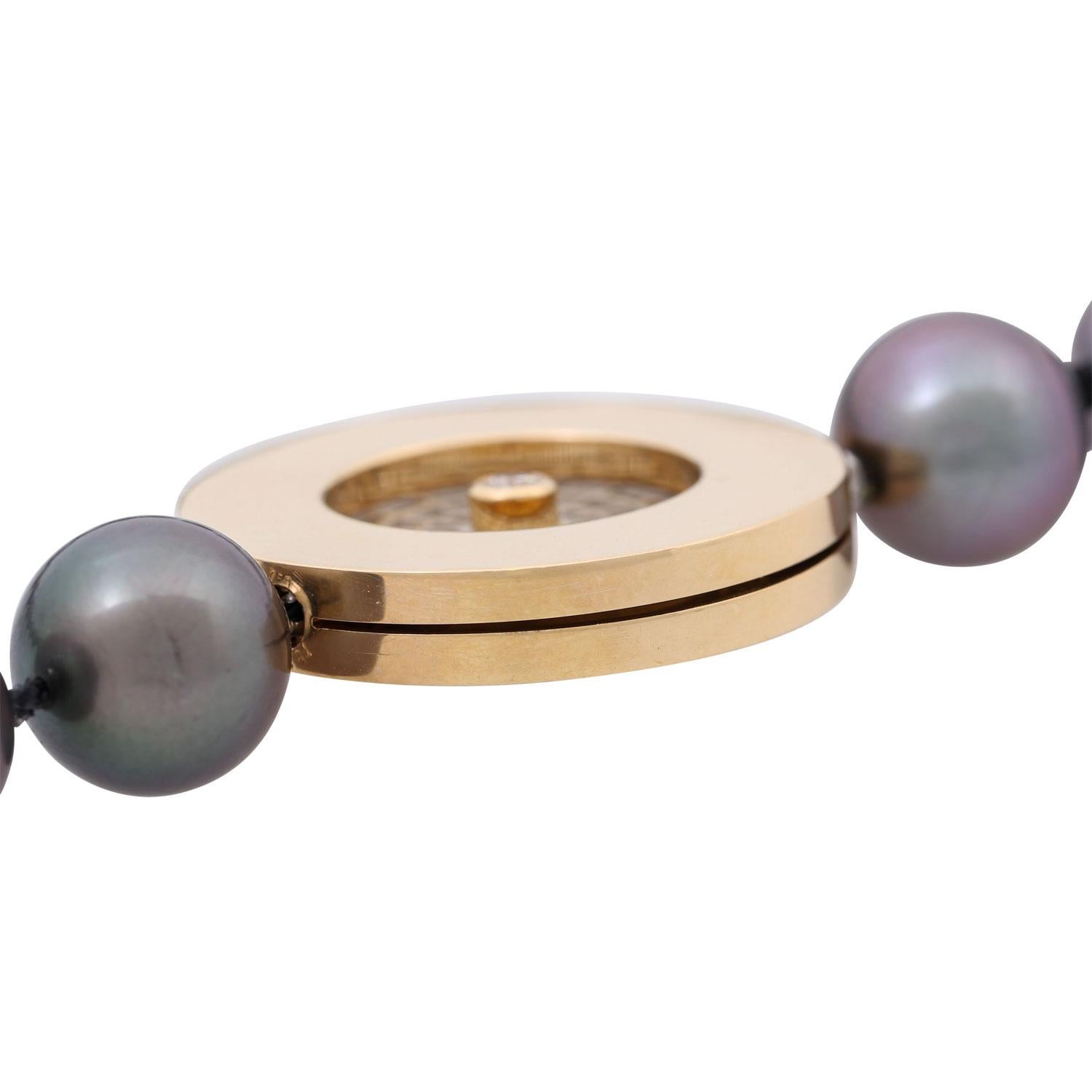 Tahitian Cultured Pearl Necklace For Sale 5