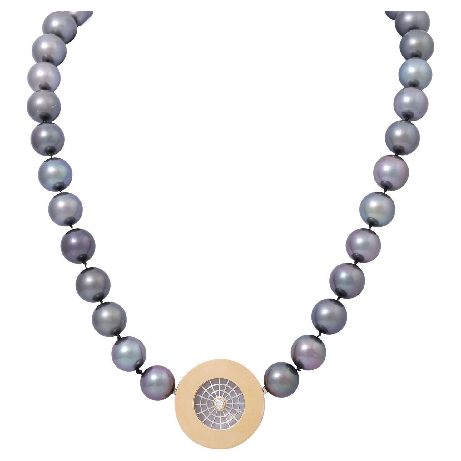 Tahitian Cultured Pearl Necklace For Sale