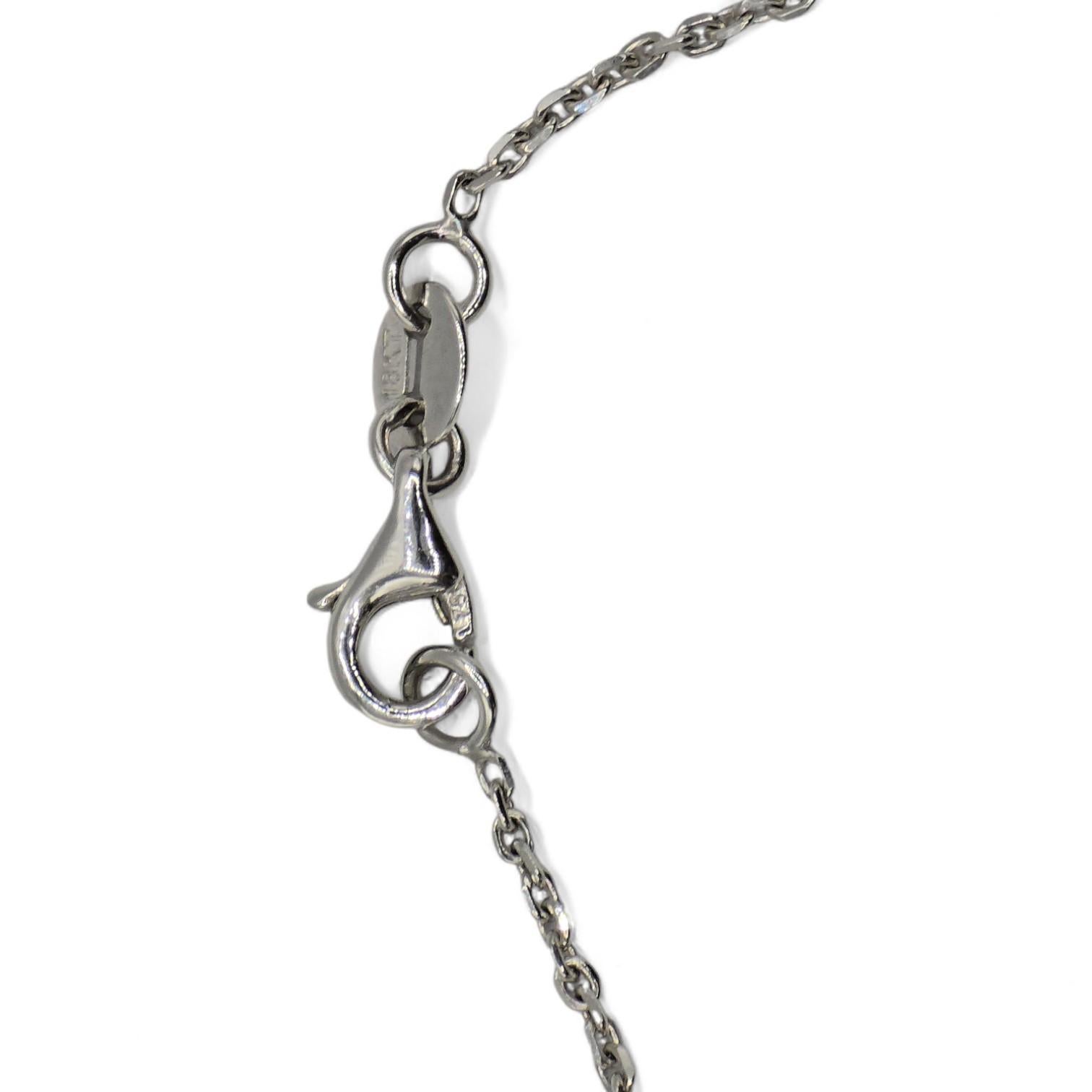 Colgante de perla negra natural de Tahití de oro blanco de 18k 750 y diamante natural en venta 5