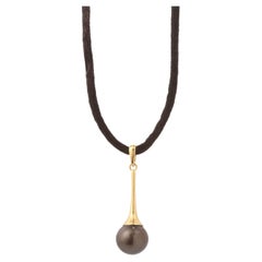 Tahitian Pearl 18K Yellow Gold Pendant