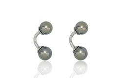 Tahitian Pearl 925 Silver Cufflinks