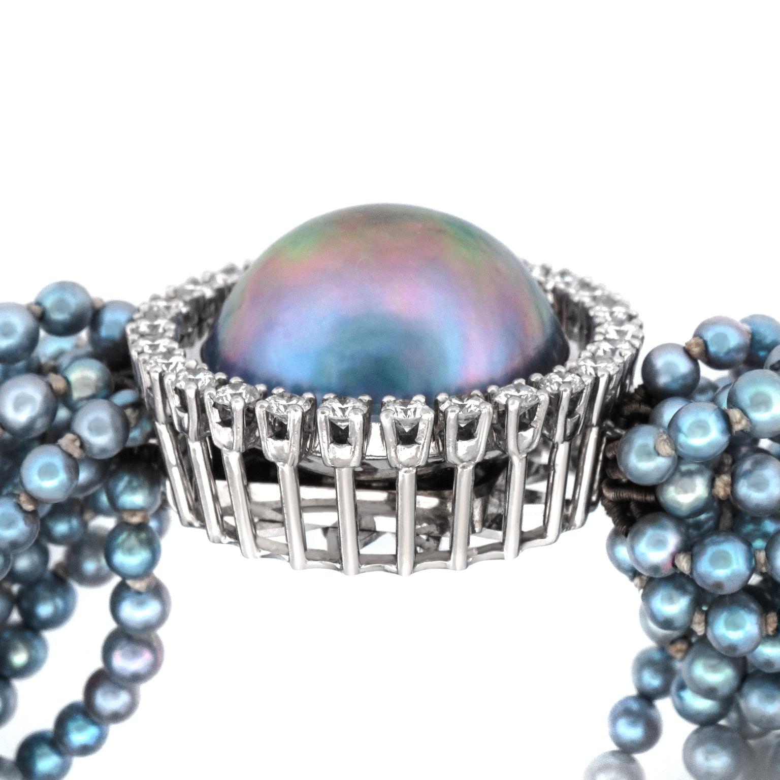 Tahitian Pearl and Diamond Bracelet 2