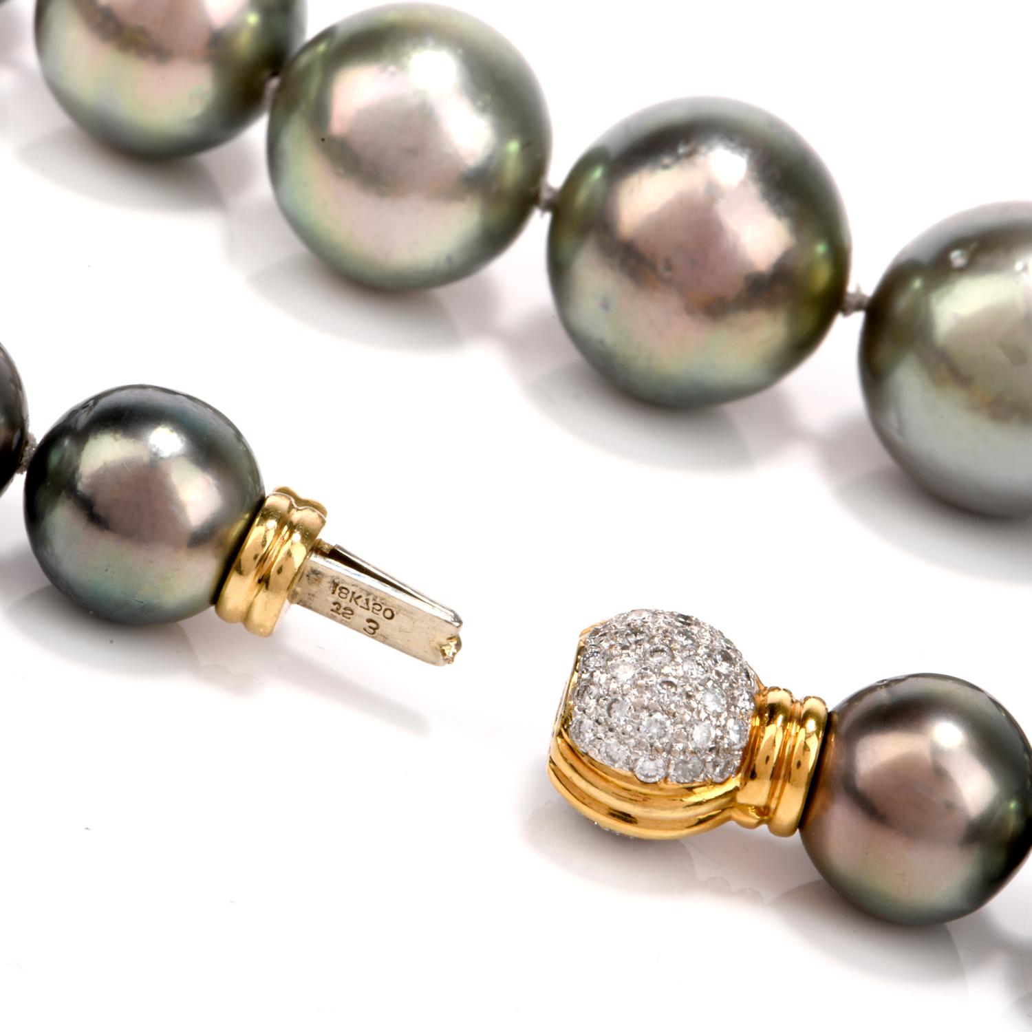 tapered pearl necklace