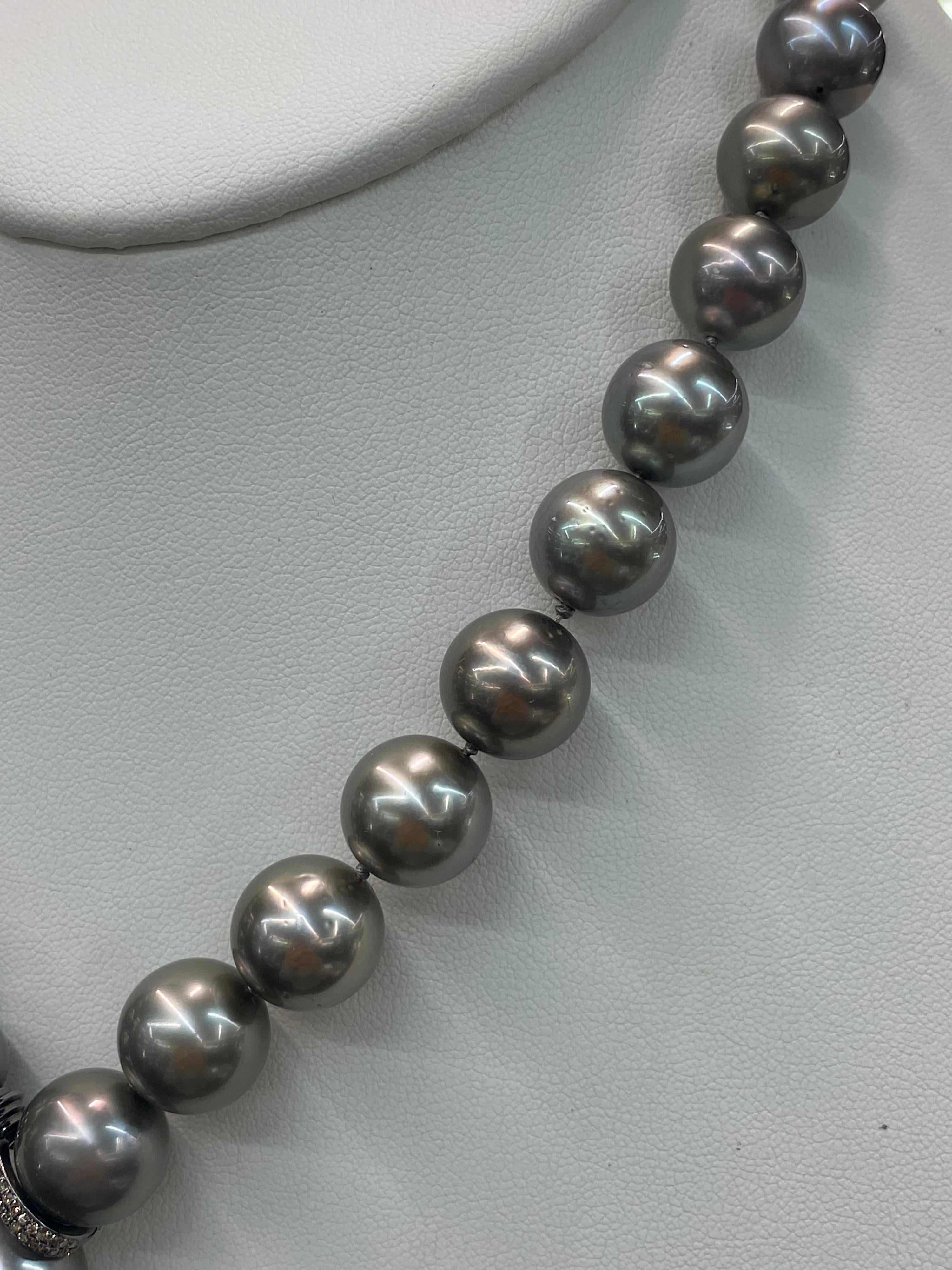 pearl necklace with front clasp