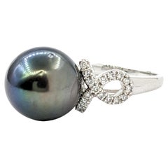 Tahitian Pearl & Diamond Dress Ring