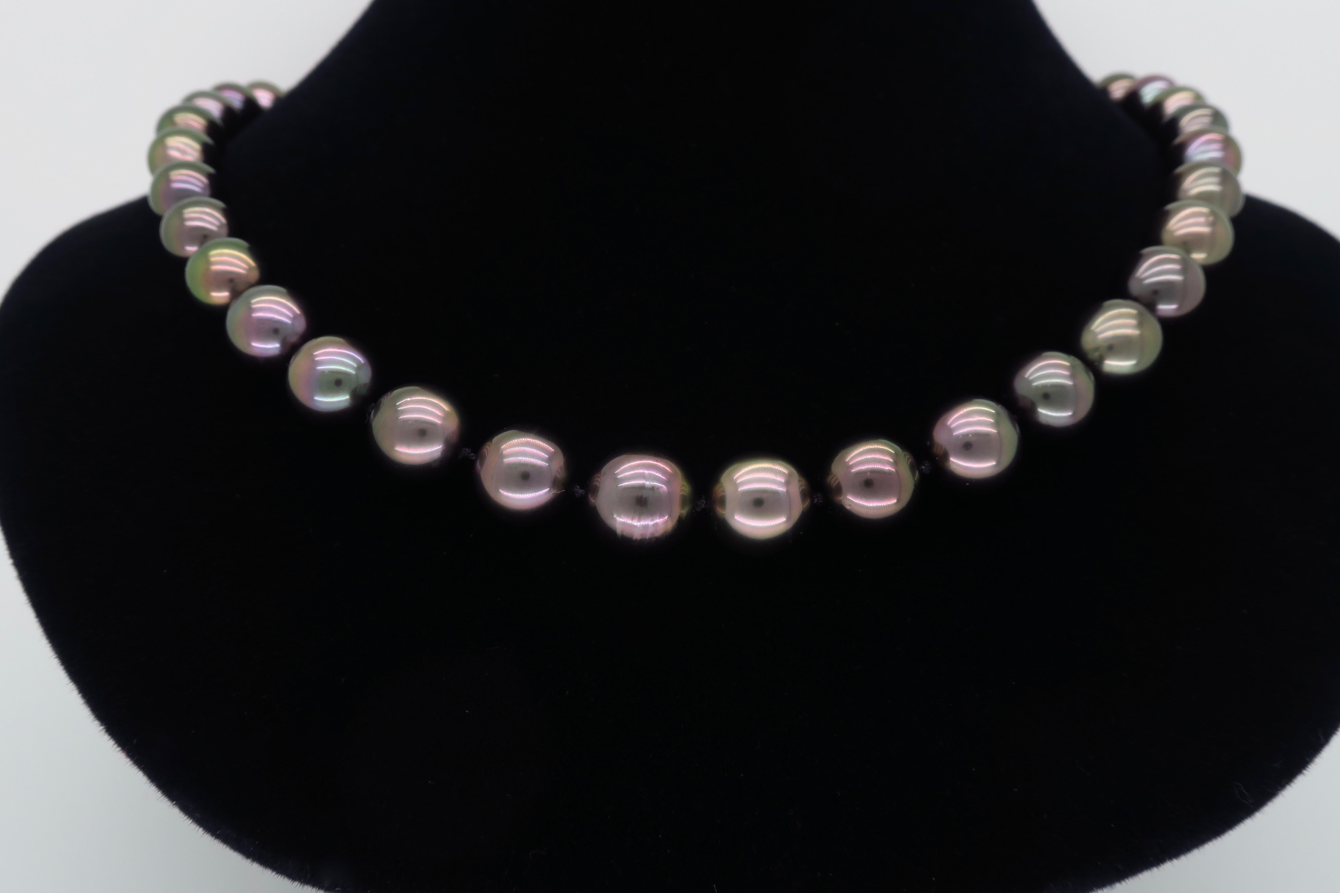 Tahitian Pearl and Diamond Necklace 1