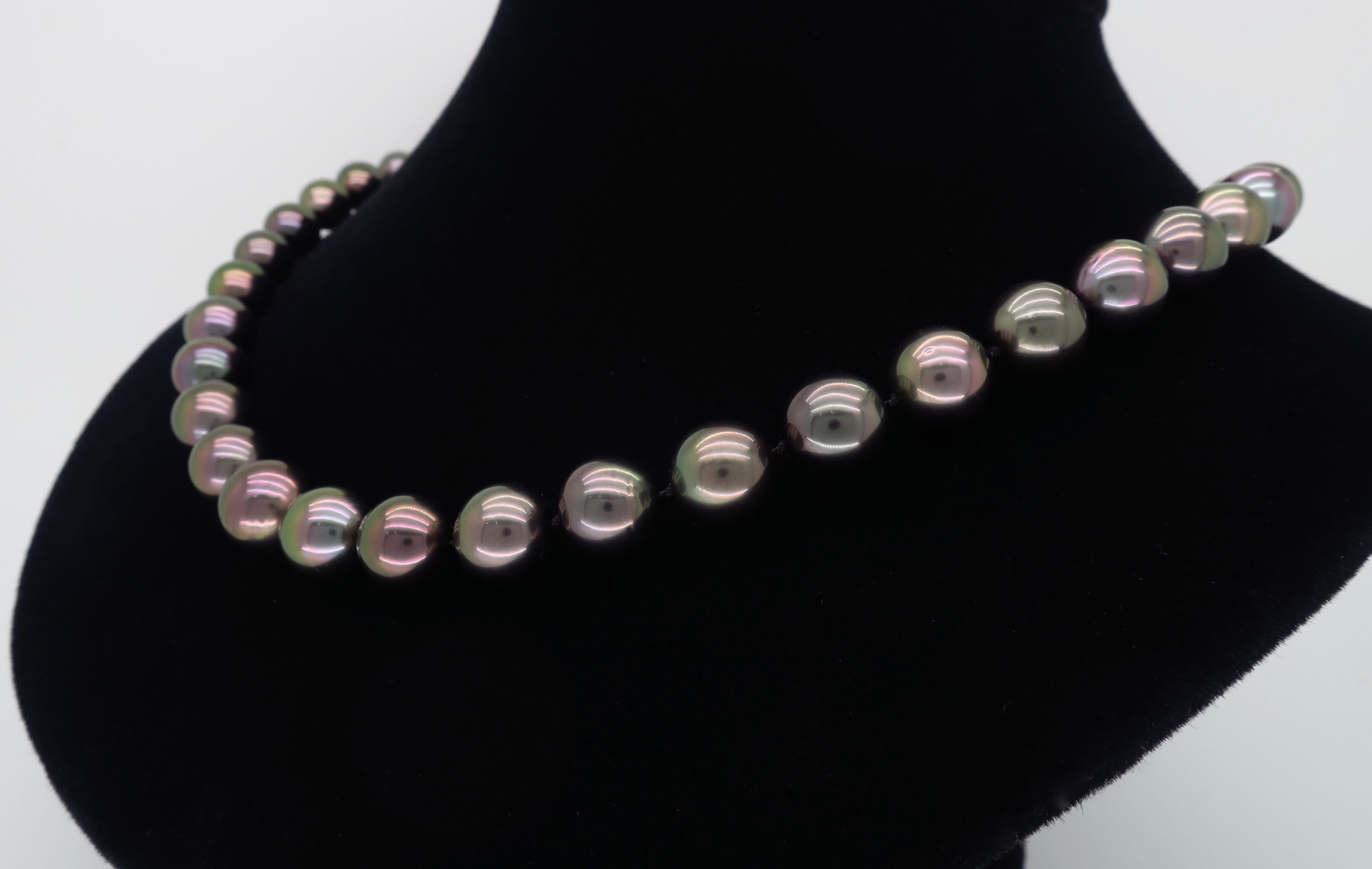 Tahitian Pearl and Diamond Necklace 2