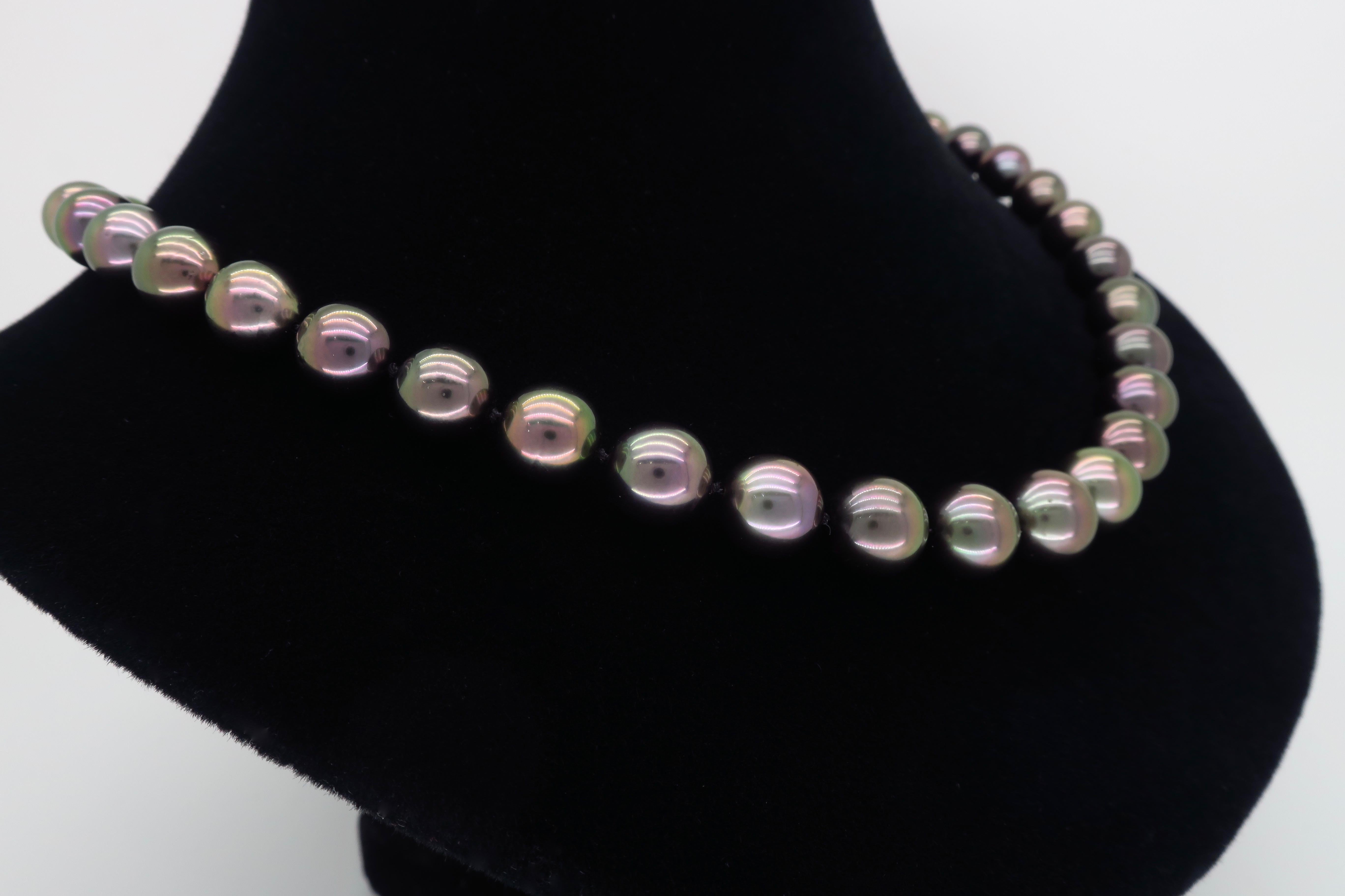 Tahitian Pearl and Diamond Necklace 3