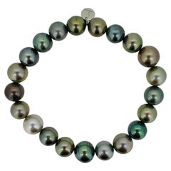 Tahitian Pearl Men's Bracelet in Shades of Gray