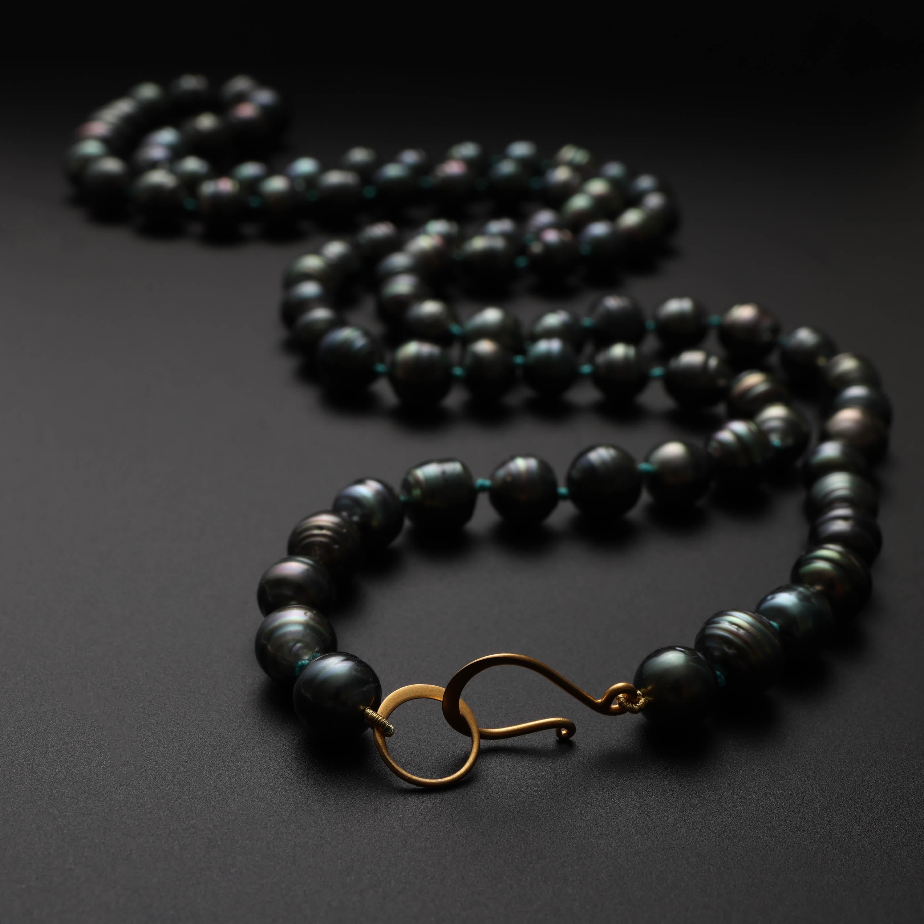 tahitian black pearl necklace