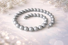 Collier de perles de Tahiti avec fermoir en or blanc 14K