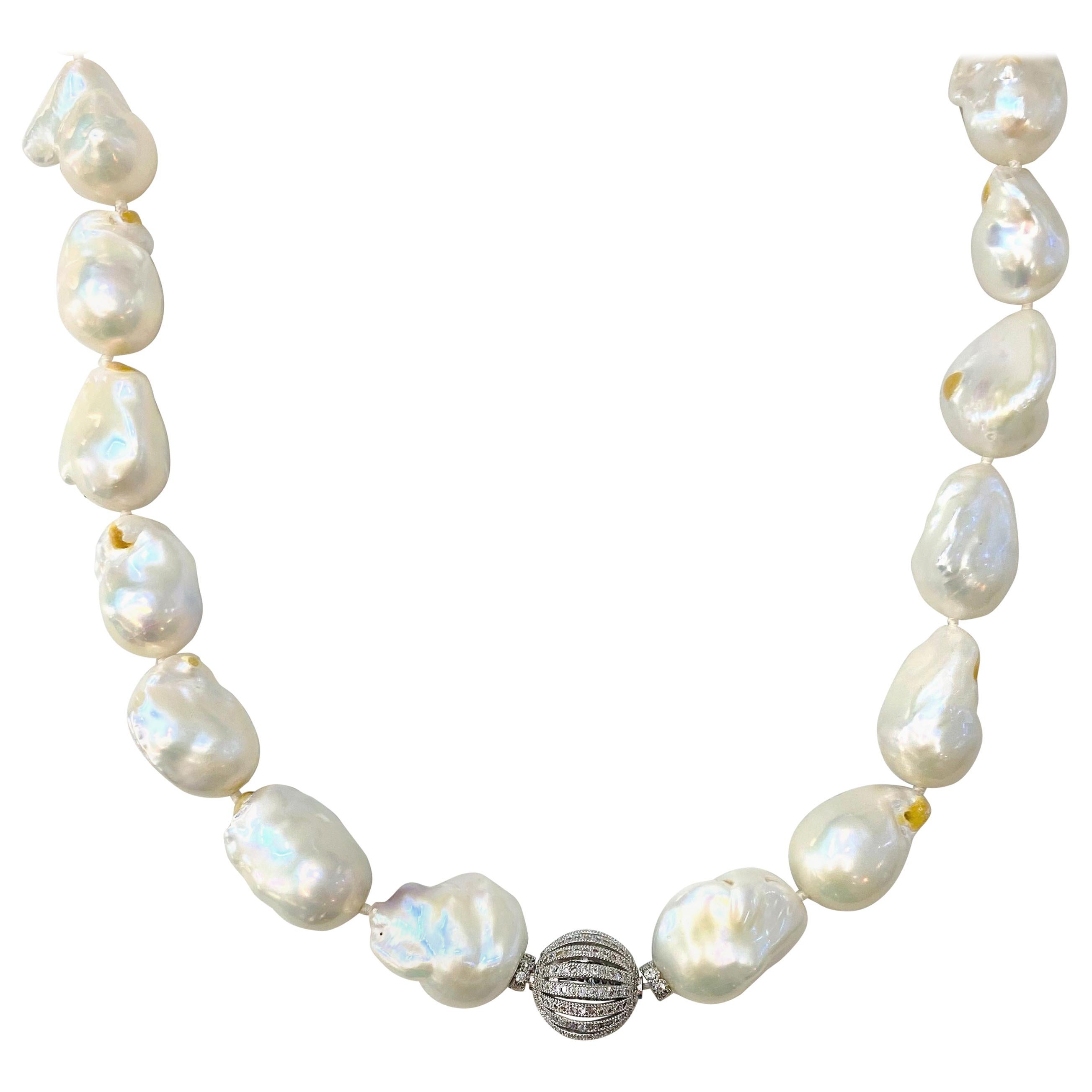Collier de perles de Tahiti de formes uniques et parfaites, perles baroques
