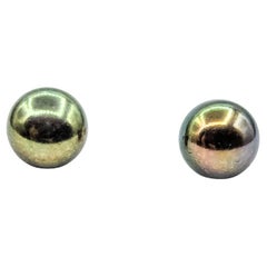 Orecchini con perla di Tahiti in oro giallo 14k