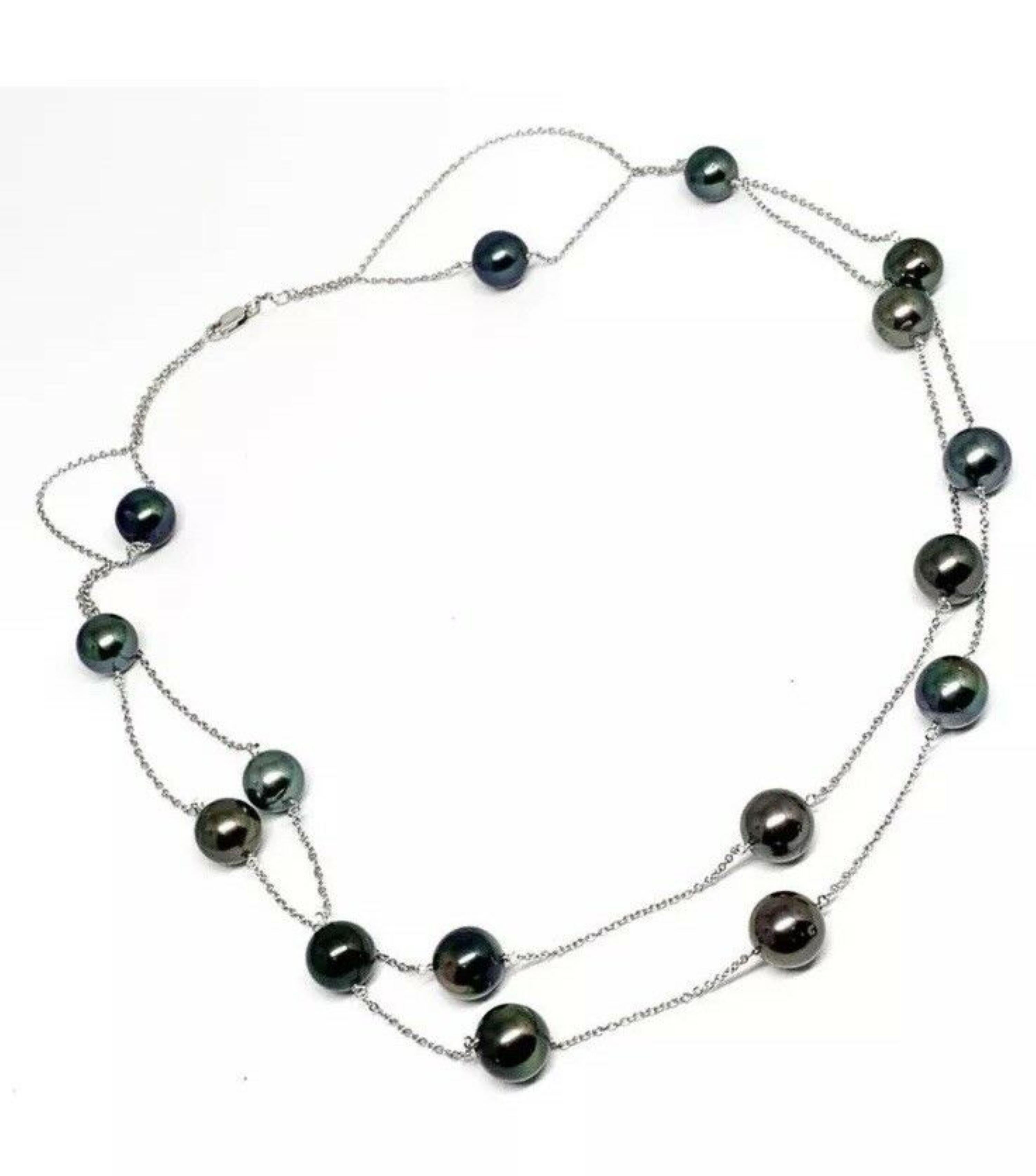 Tahitian Pearl Tincup Necklace 14k Gold 121.25
