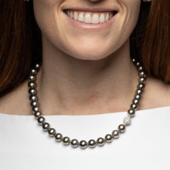 Roseate Jewelry Tahitian Round Pearl Strand, 9-11mm