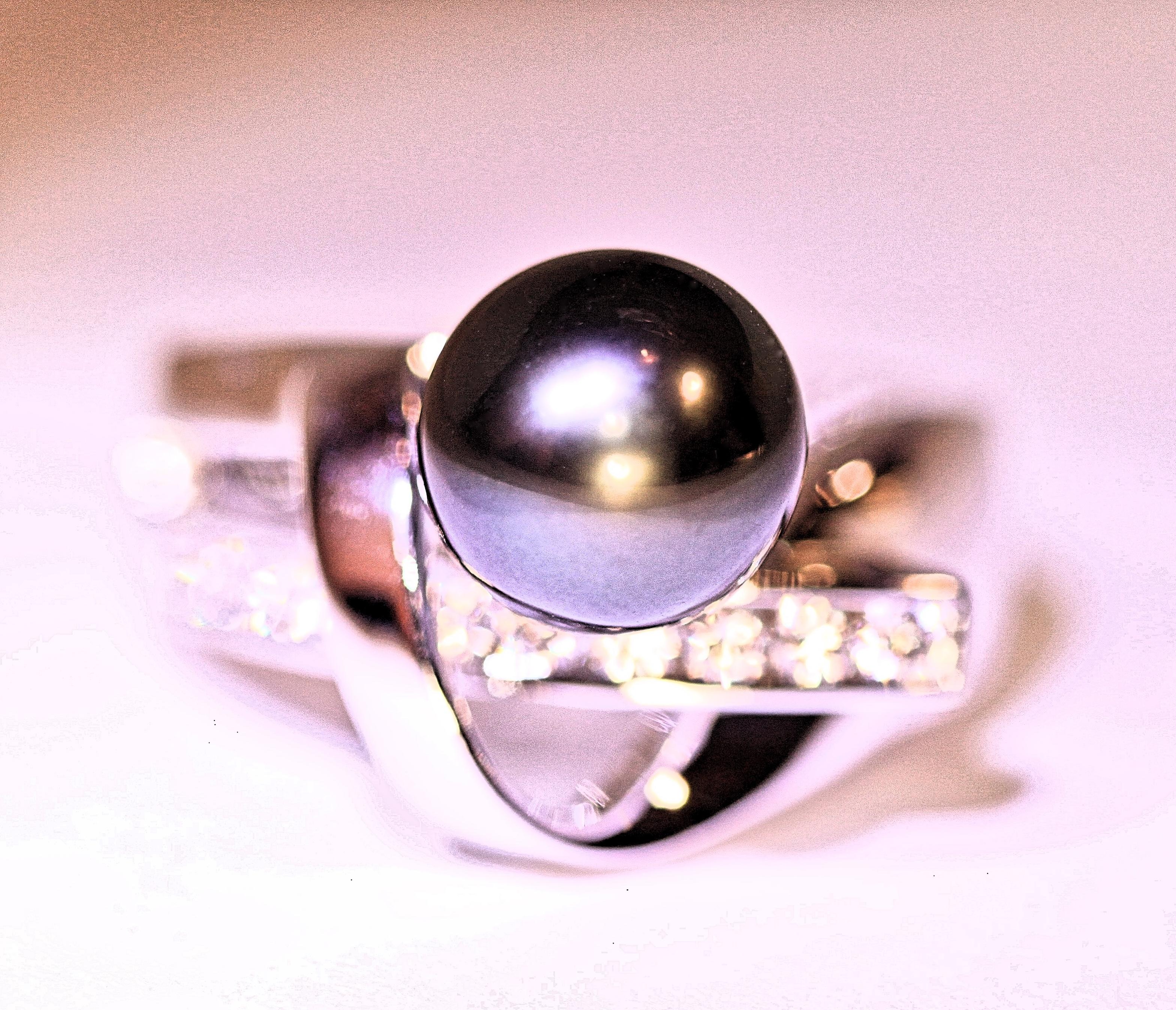 black diamond right hand ring