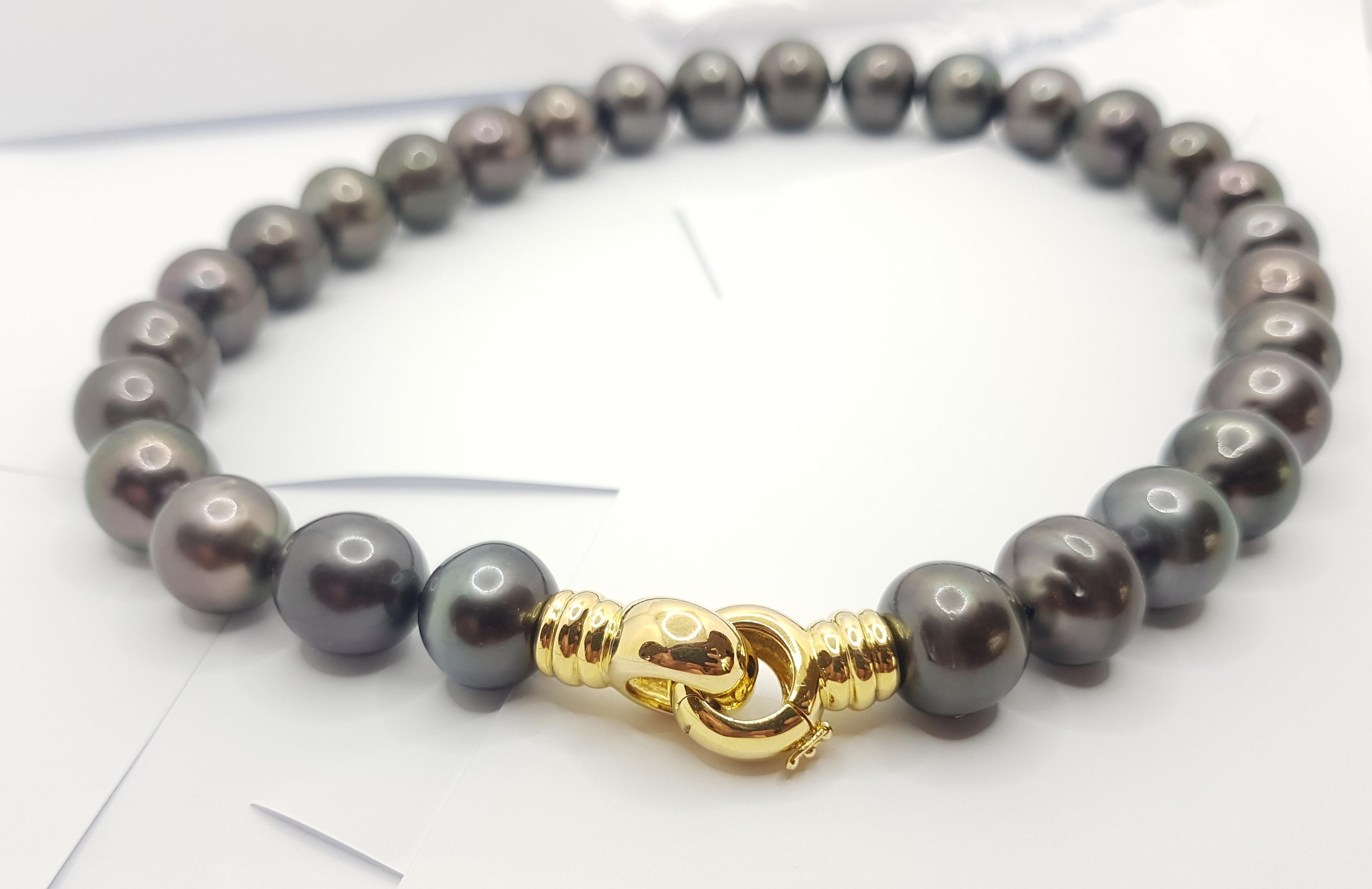 Tahitian South Sea Pearl with 18 Karat Gold Clasp For Sale 2