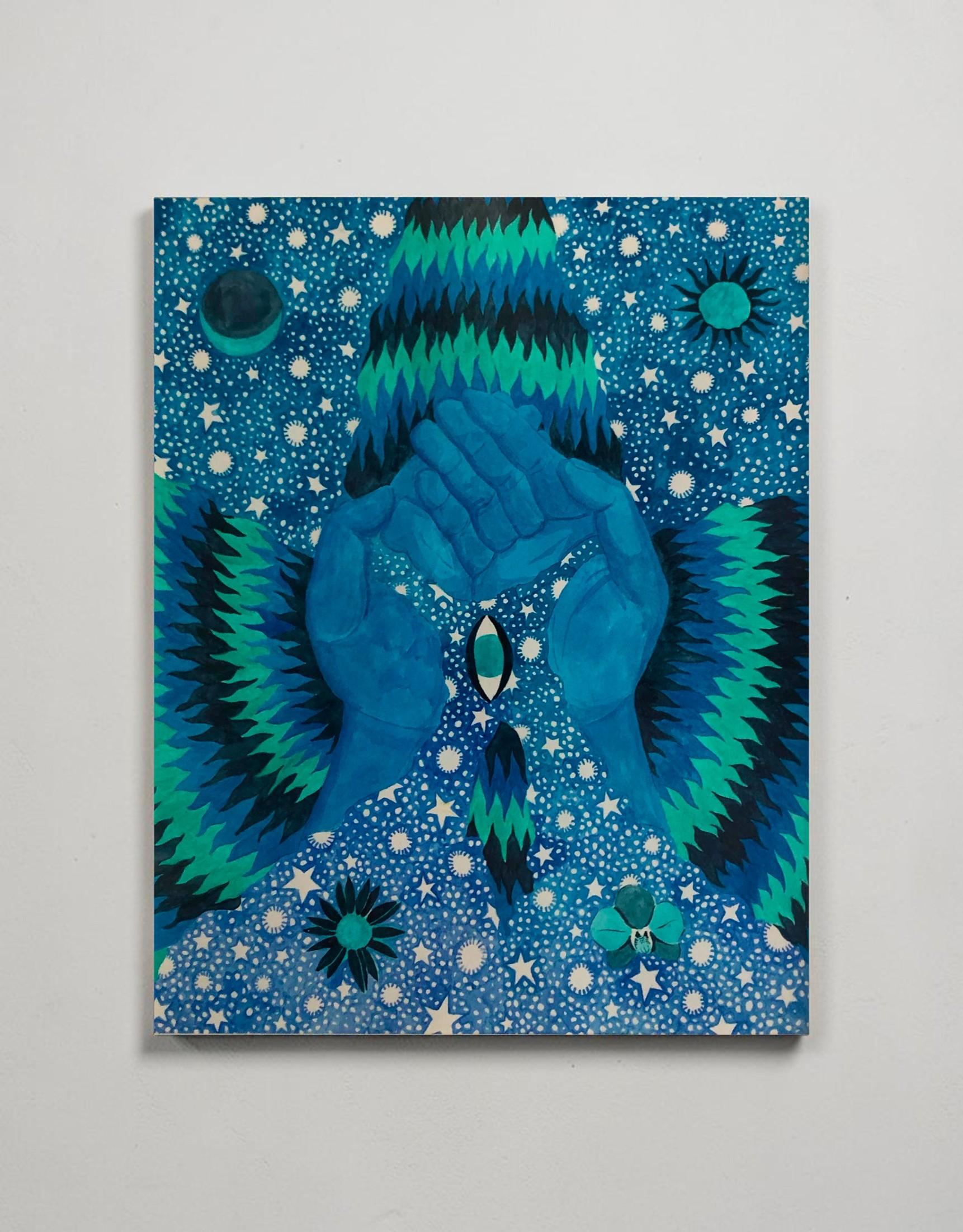Tahuanty Jacanamijoy Abstract Drawing - El regalo de la persistencia, One of a Kind