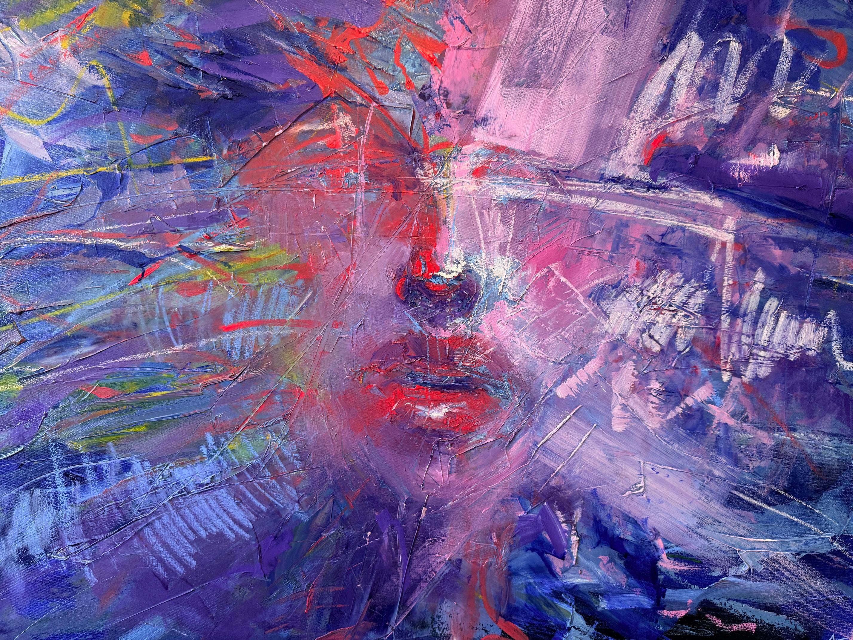 Delicate Vibrations —
those moments you don’t notice right away. A flicker. A hum under your skin. Not loud, not obvious — but impossible to ignore once you feel it.

This painting is part of the MIGHT SWIM series and was featured in a solo